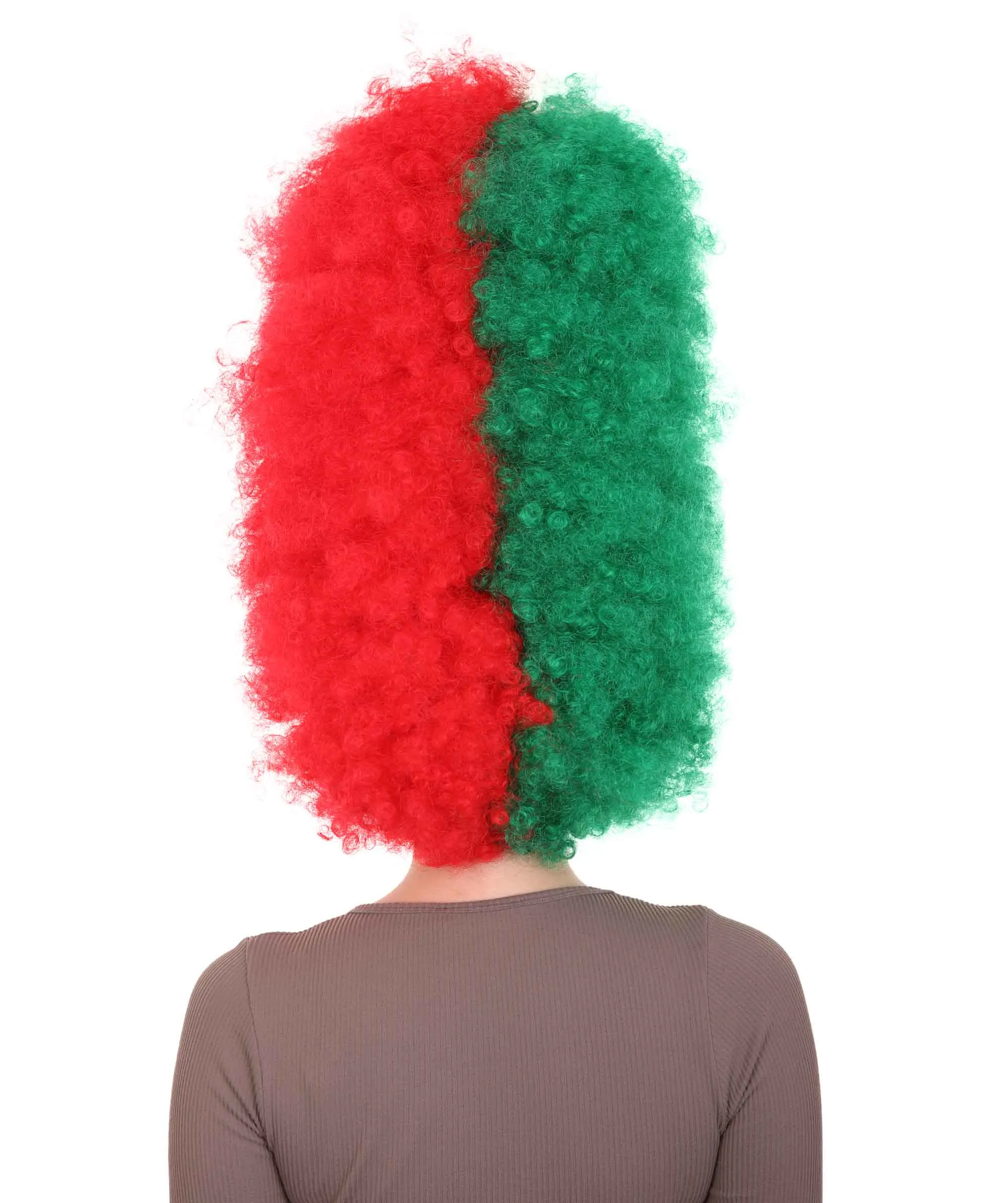 Patriote Flag Sport Party Jumbo Afro Wig | Premium Breathable Capless Cap