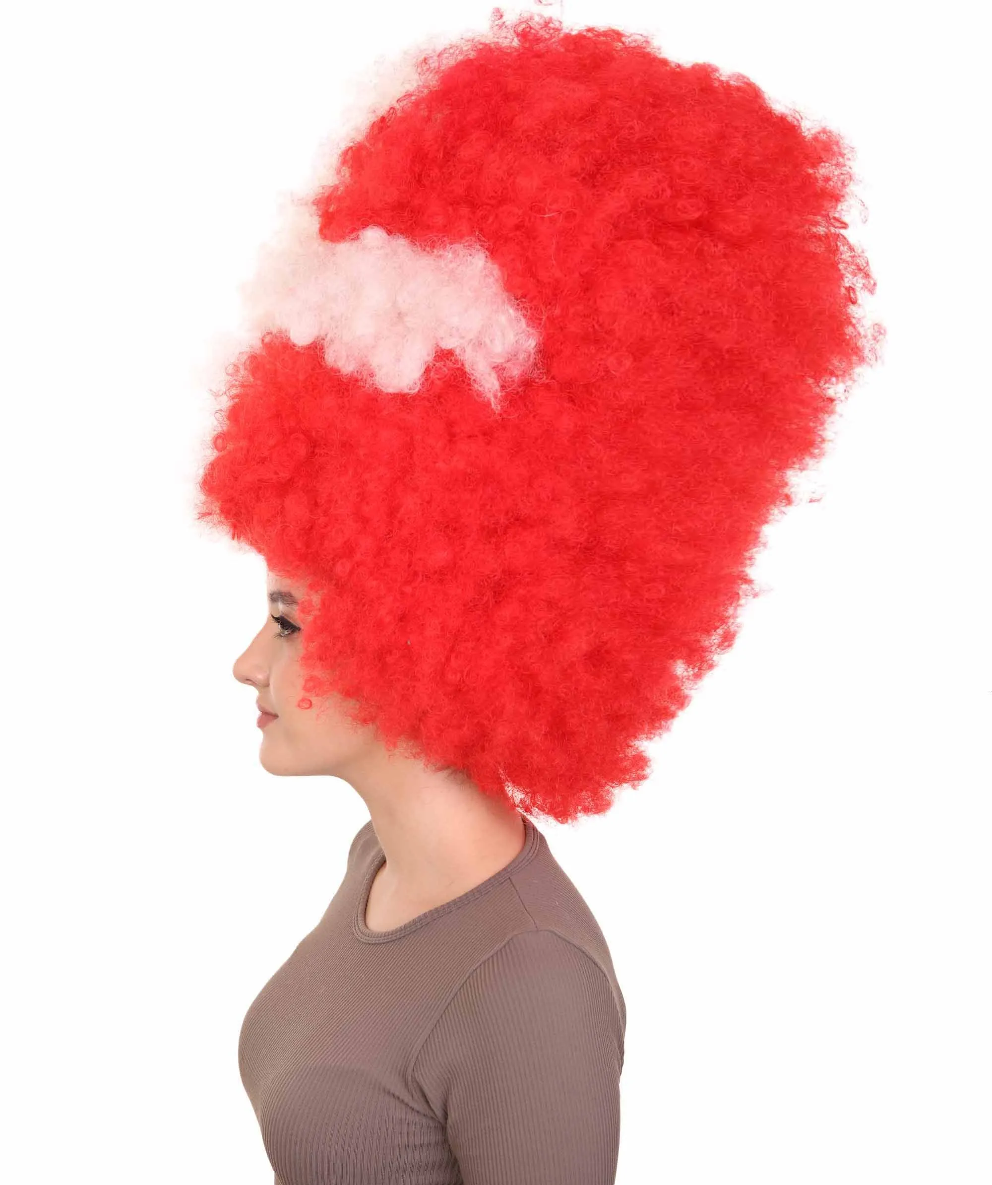 Patriote Flag Sport Party Jumbo Afro Wig | Premium Breathable Capless Cap