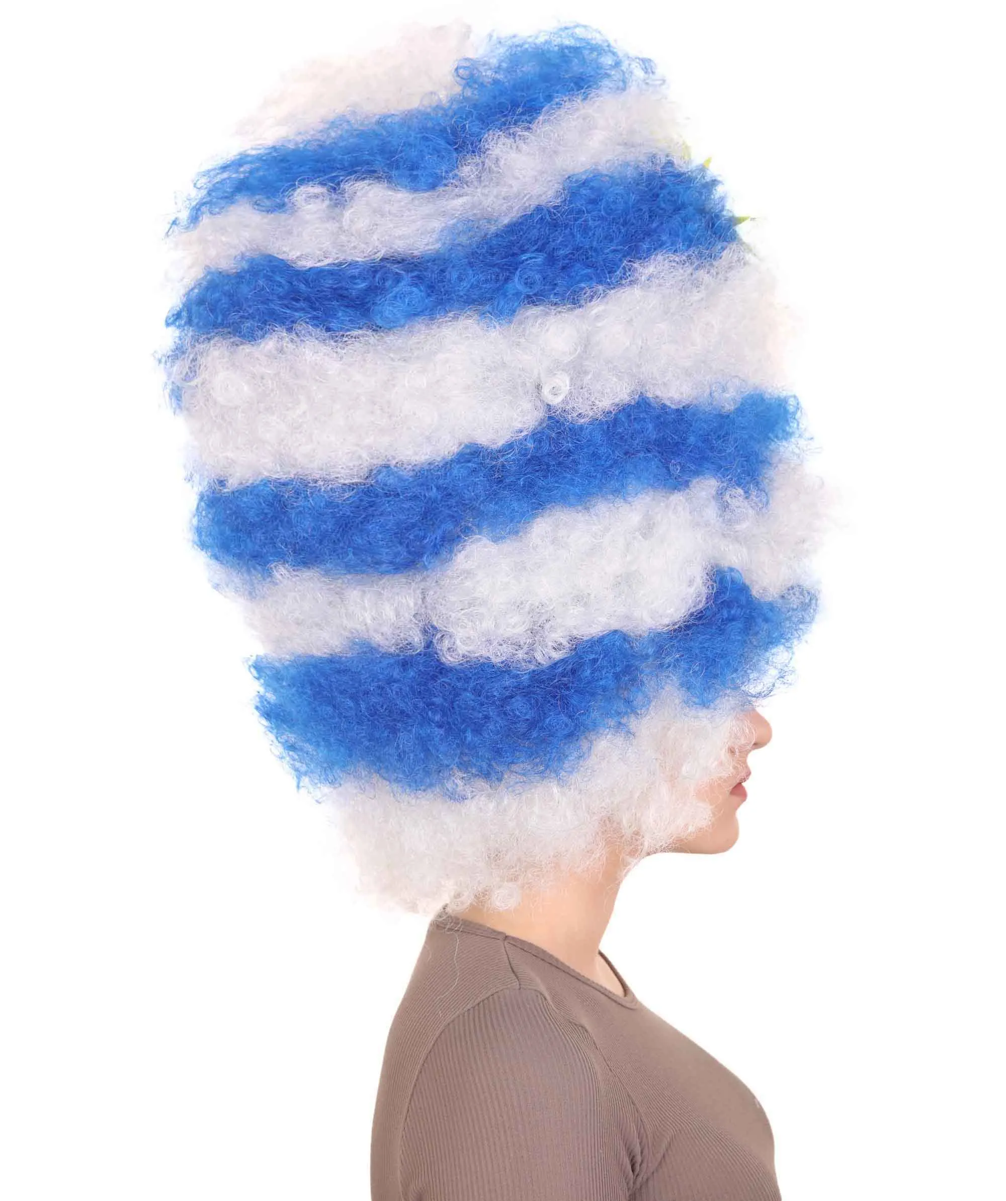 Patriote Flag Sport Party Jumbo Afro Wig | Premium Breathable Capless Cap