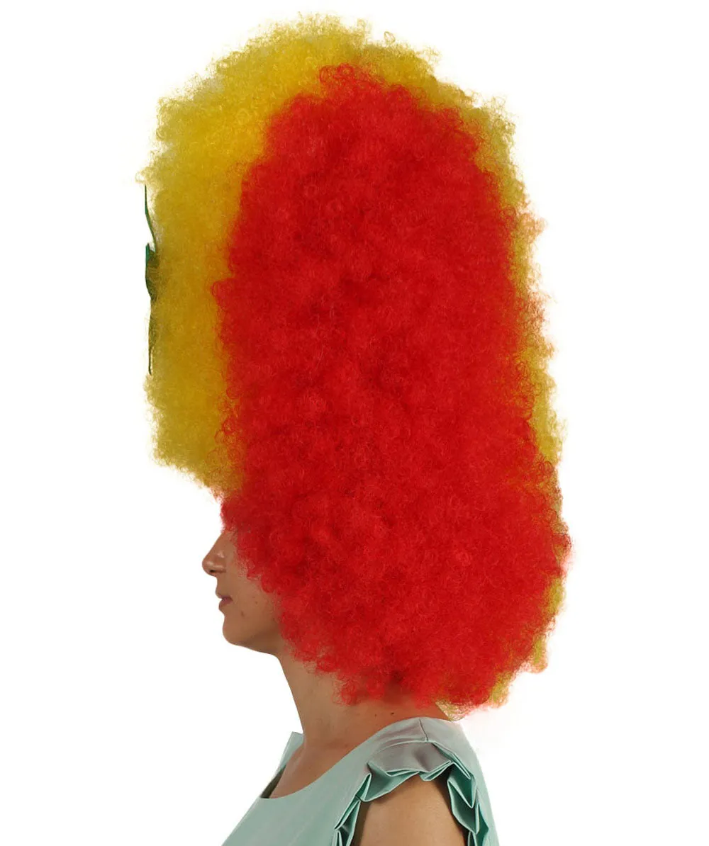 Patriote Flag Sport Party Jumbo Afro Wig | Premium Breathable Capless Cap