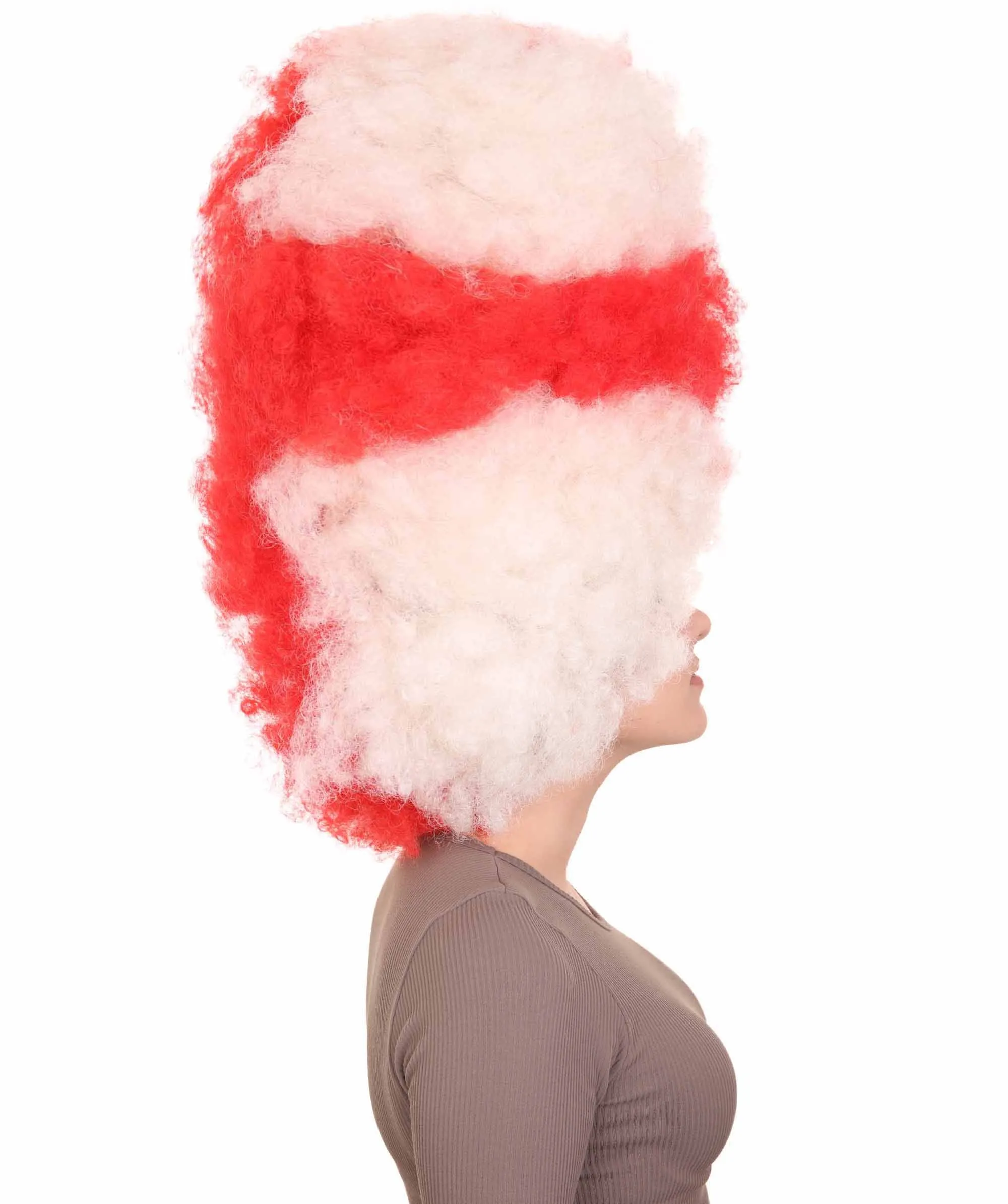 Patriote Flag Sport Party Jumbo Afro Wig | Premium Breathable Capless Cap