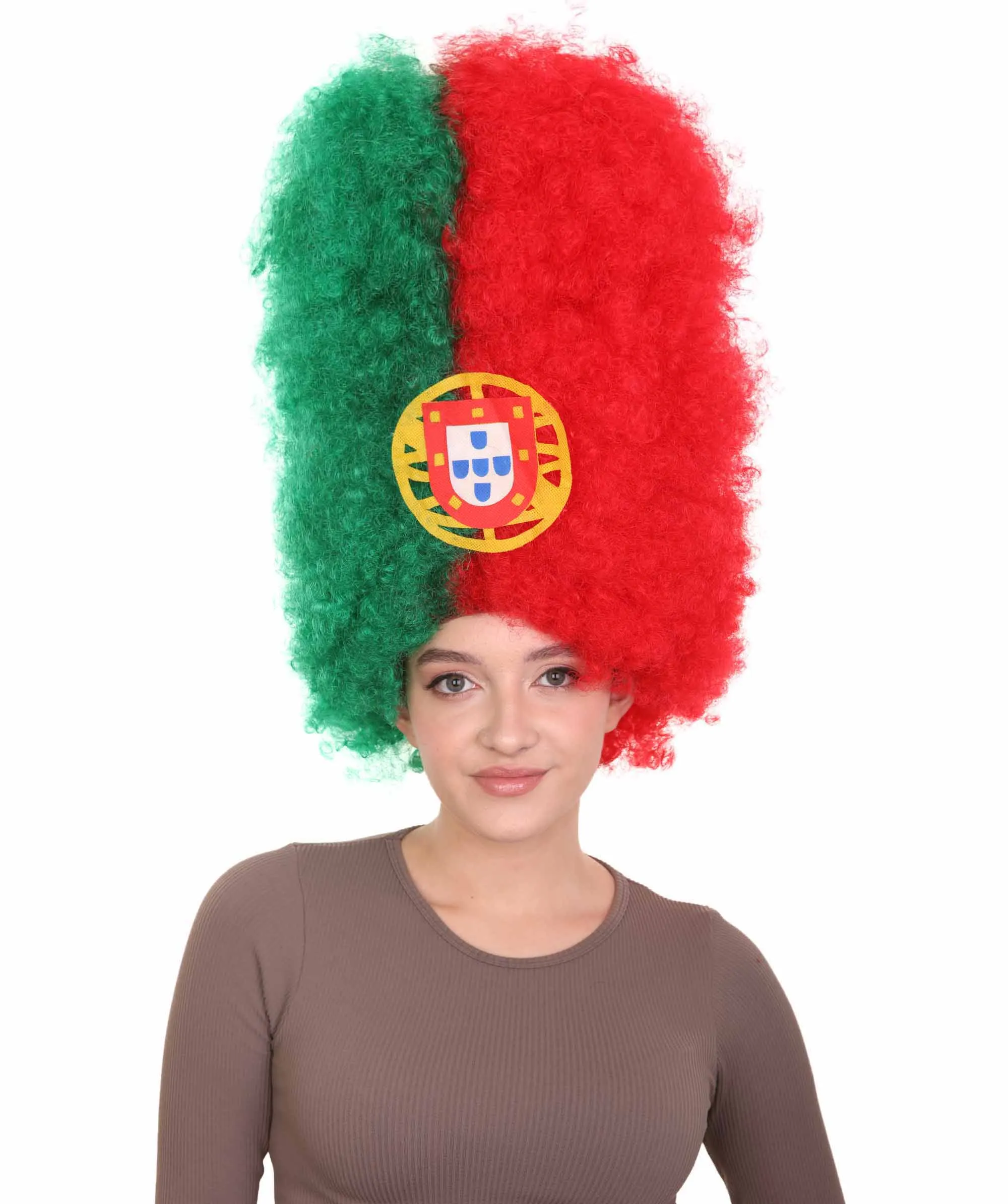 Patriote Flag Sport Party Jumbo Afro Wig | Premium Breathable Capless Cap