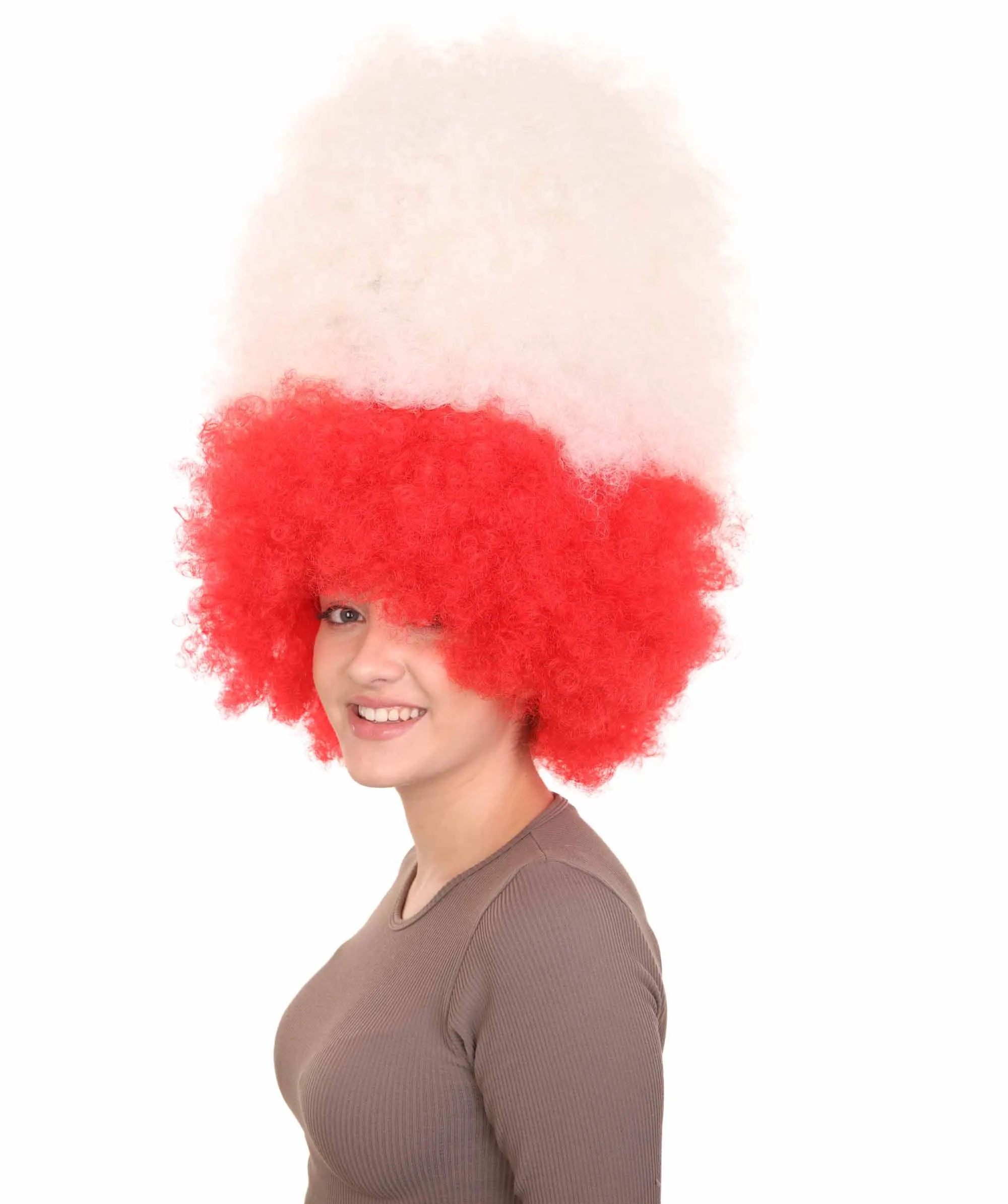 Patriote Flag Sport Party Jumbo Afro Wig | Premium Breathable Capless Cap