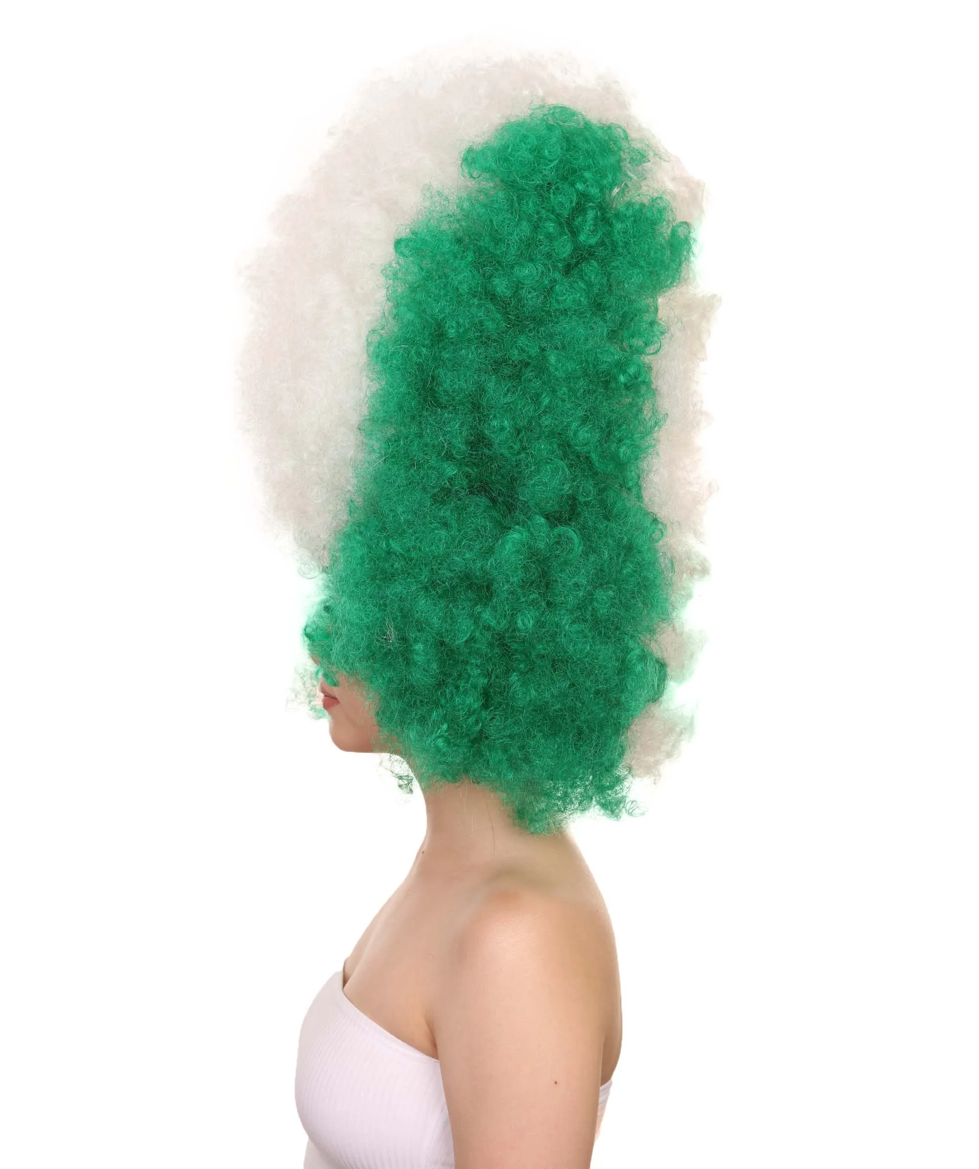 Patriote Flag Sport Party Jumbo Afro Wig | Premium Breathable Capless Cap