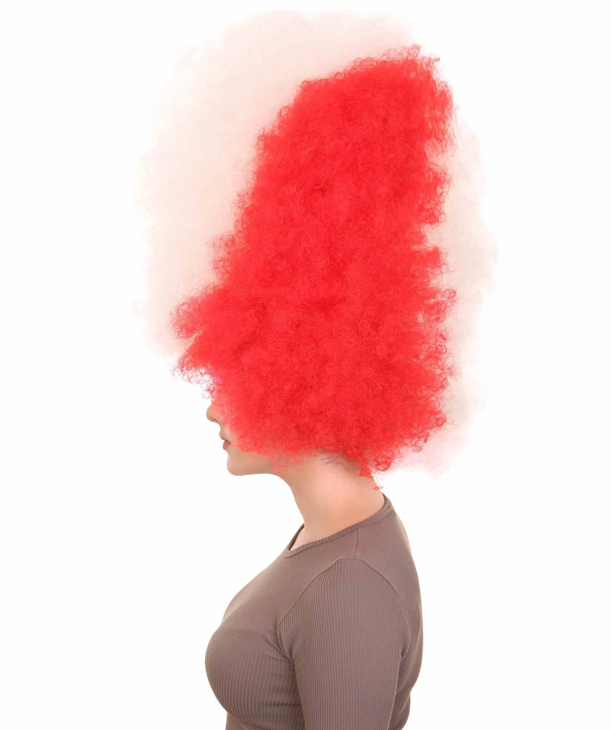 Patriote Flag Sport Party Jumbo Afro Wig | Premium Breathable Capless Cap