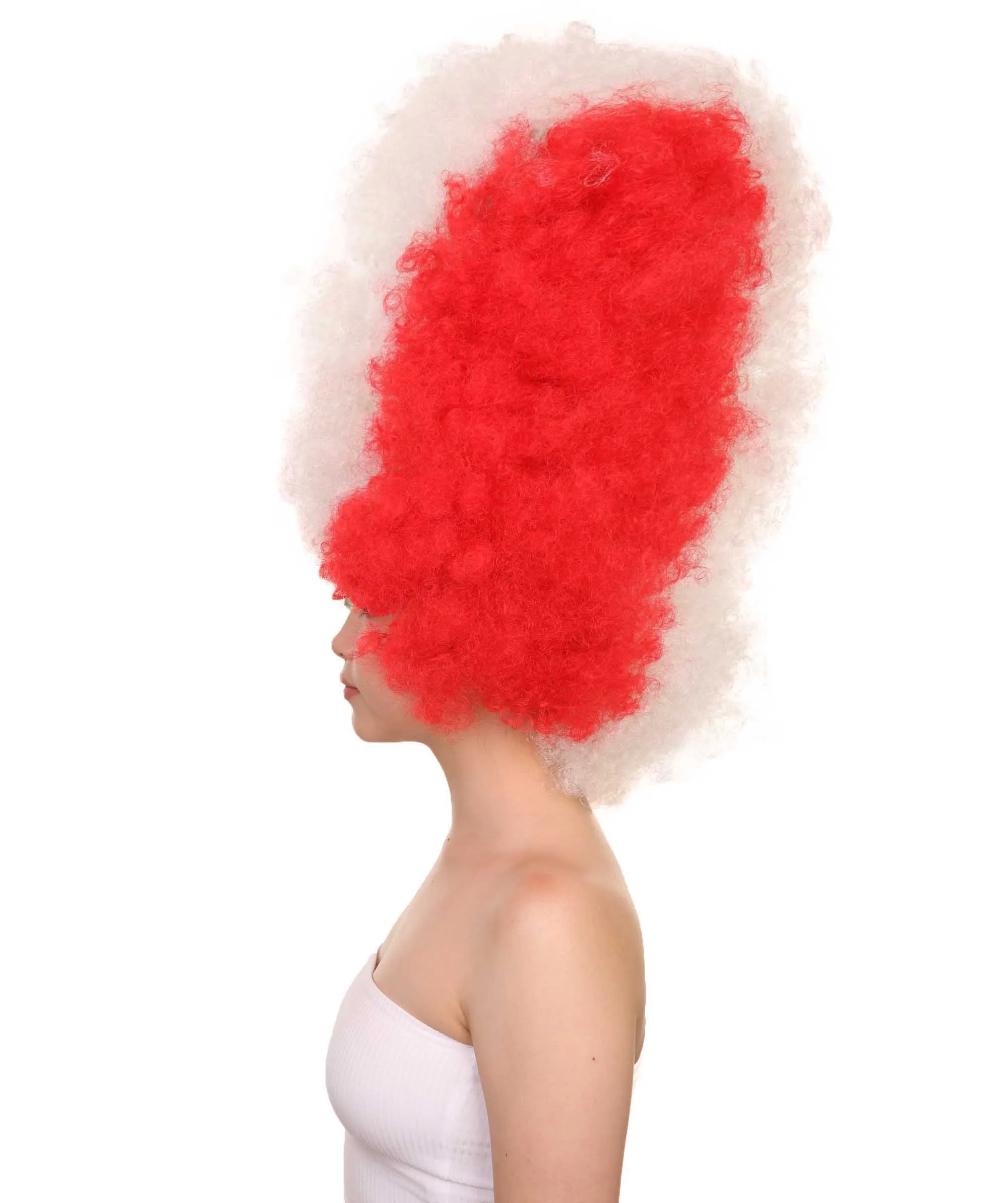 Patriote Flag Sport Party Jumbo Afro Wig | Premium Breathable Capless Cap