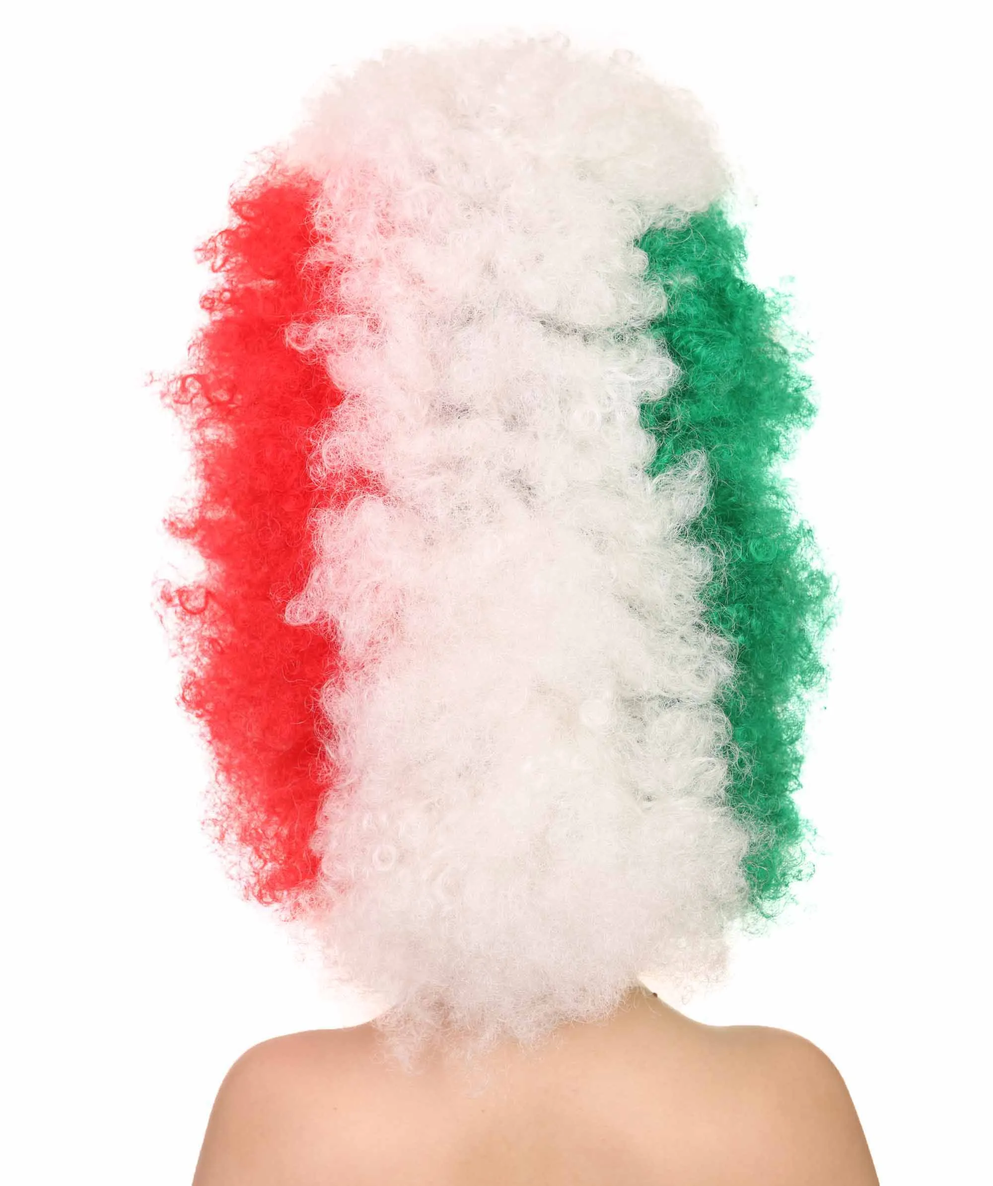 Patriote Flag Sport Party Jumbo Afro Wig | Premium Breathable Capless Cap