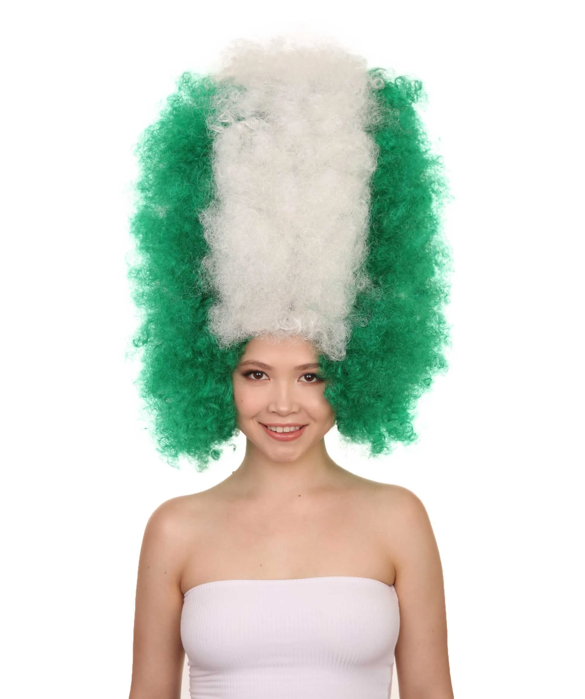 Patriote Flag Sport Party Jumbo Afro Wig | Premium Breathable Capless Cap