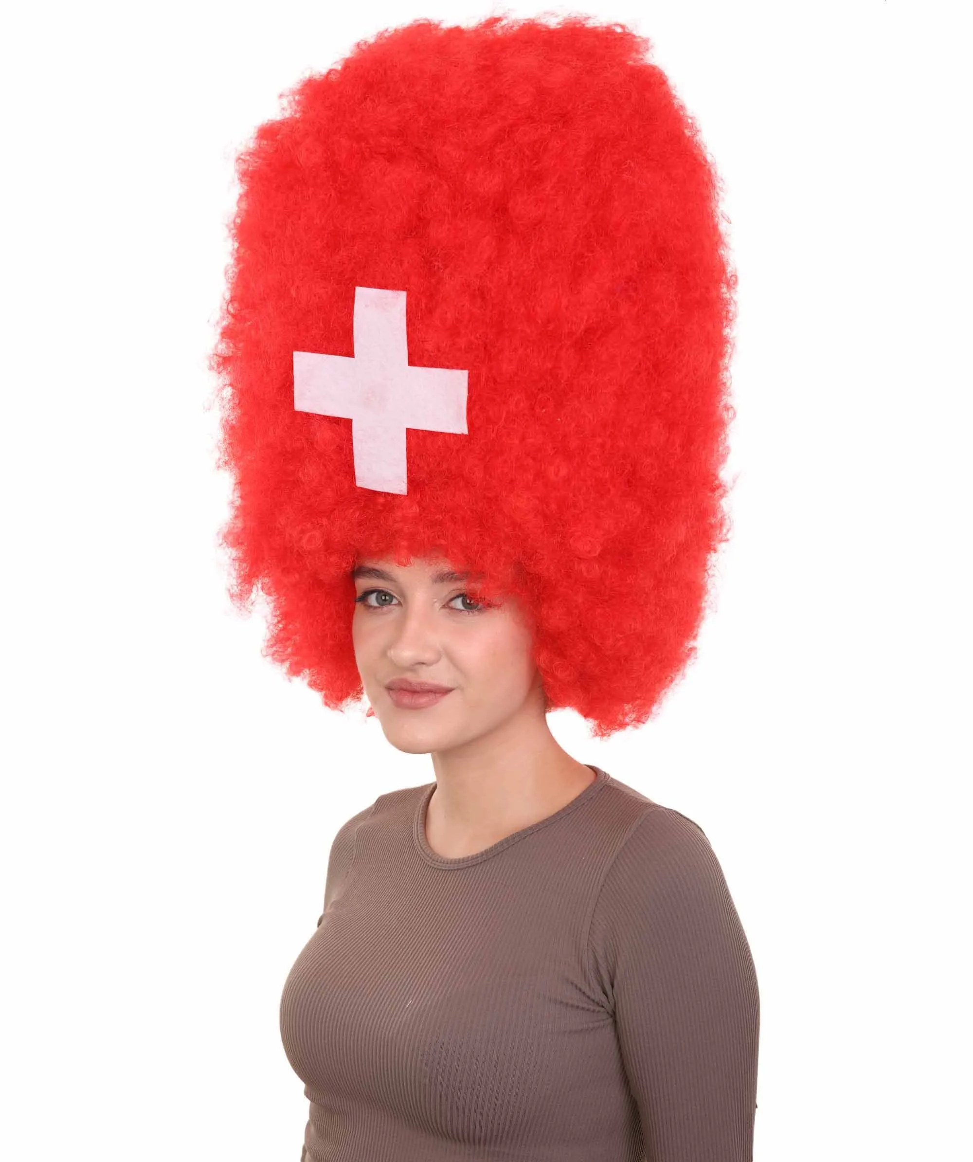 Patriote Flag Sport Party Jumbo Afro Wig | Premium Breathable Capless Cap