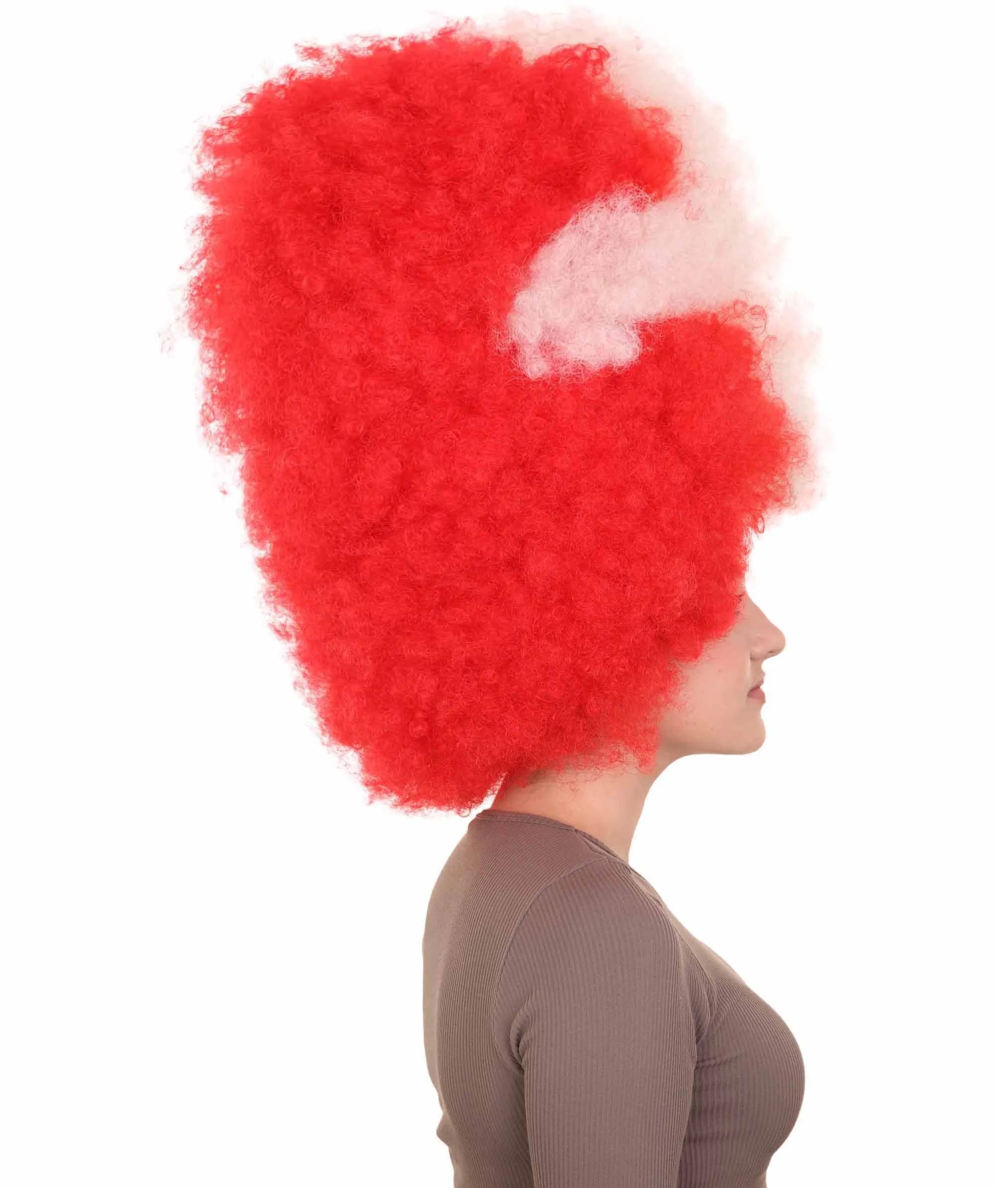 Patriote Flag Sport Party Jumbo Afro Wig | Premium Breathable Capless Cap