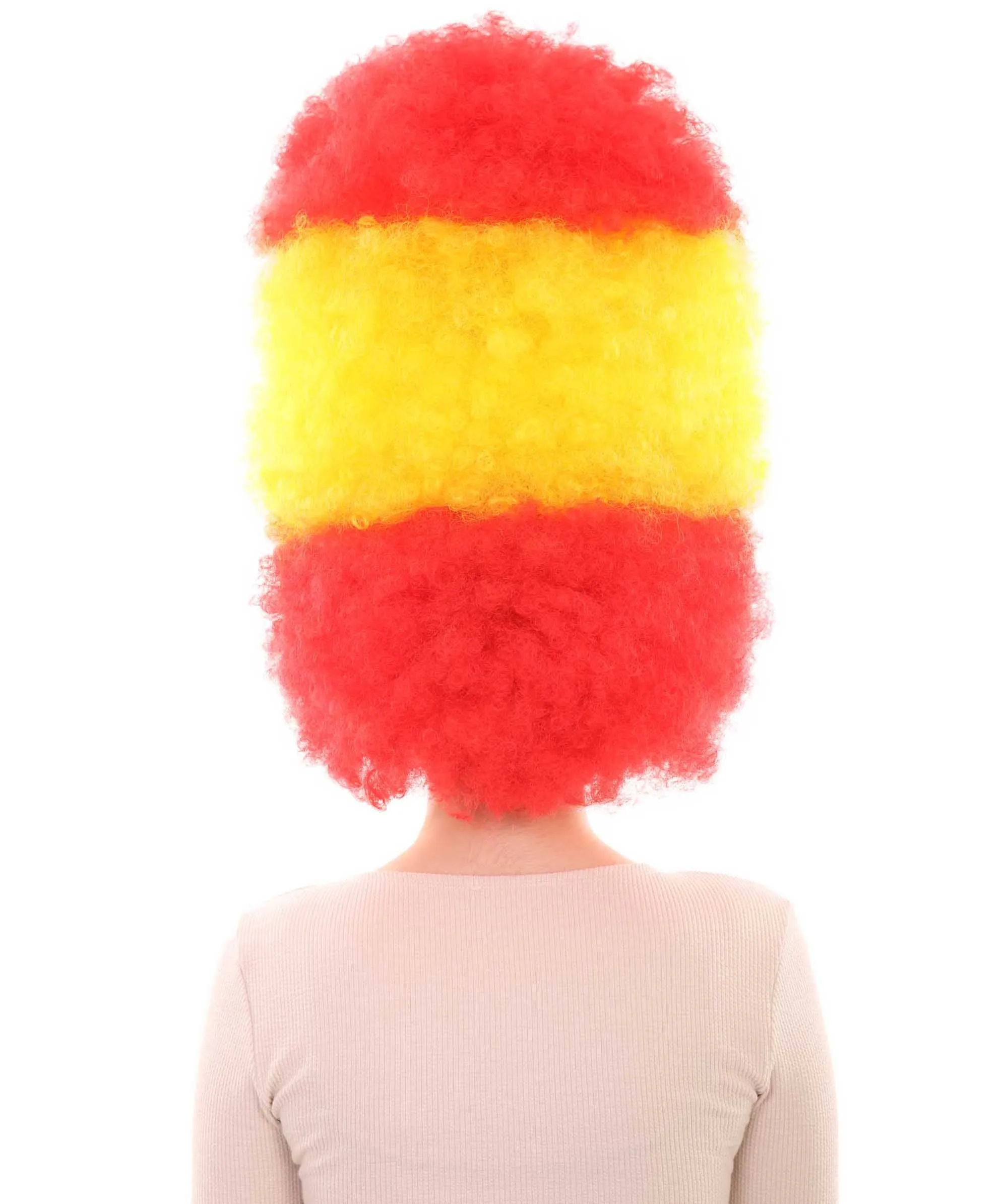 Patriote Flag Sport Party Jumbo Afro Wig | Premium Breathable Capless Cap