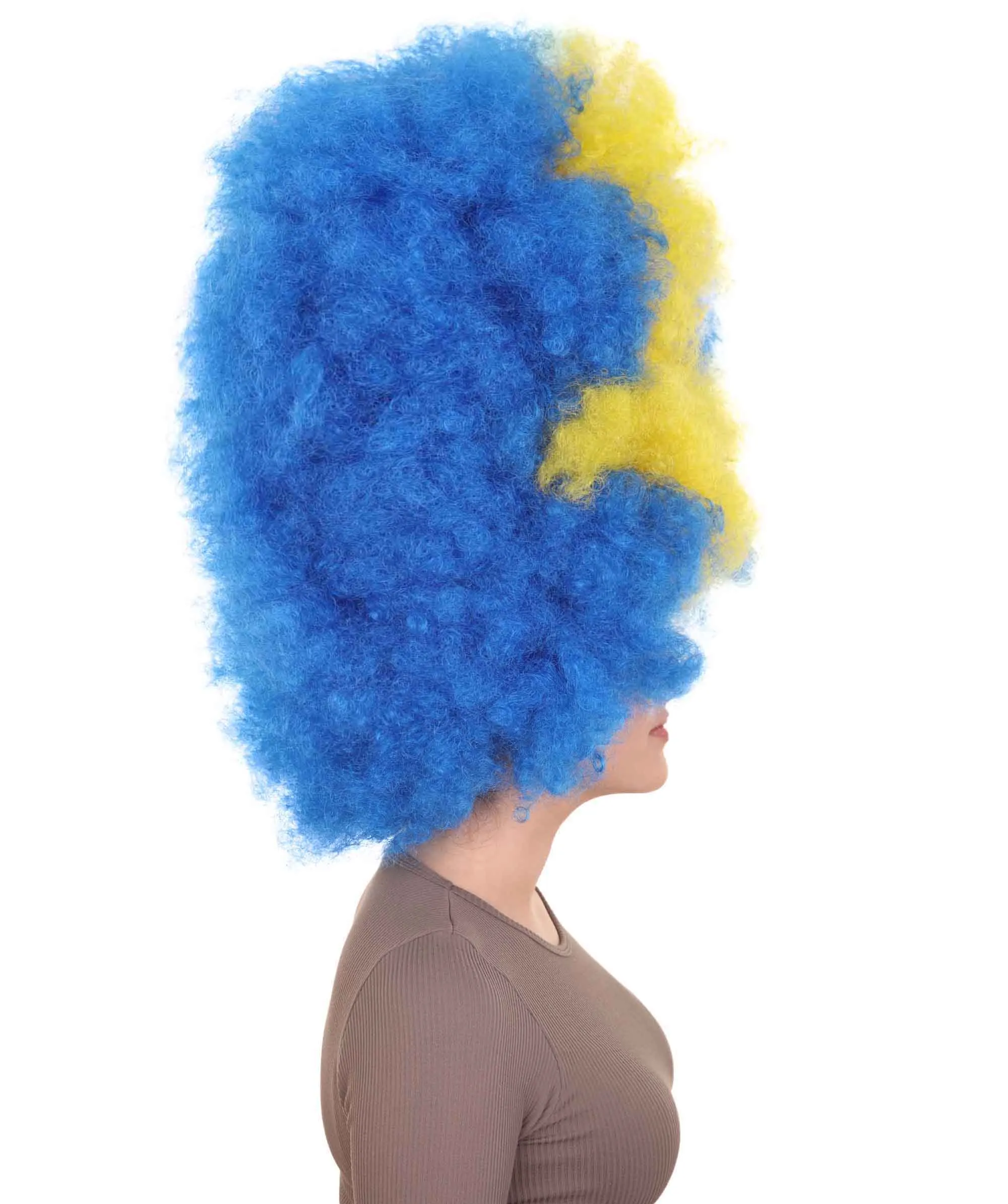 Patriote Flag Sport Party Jumbo Afro Wig | Premium Breathable Capless Cap