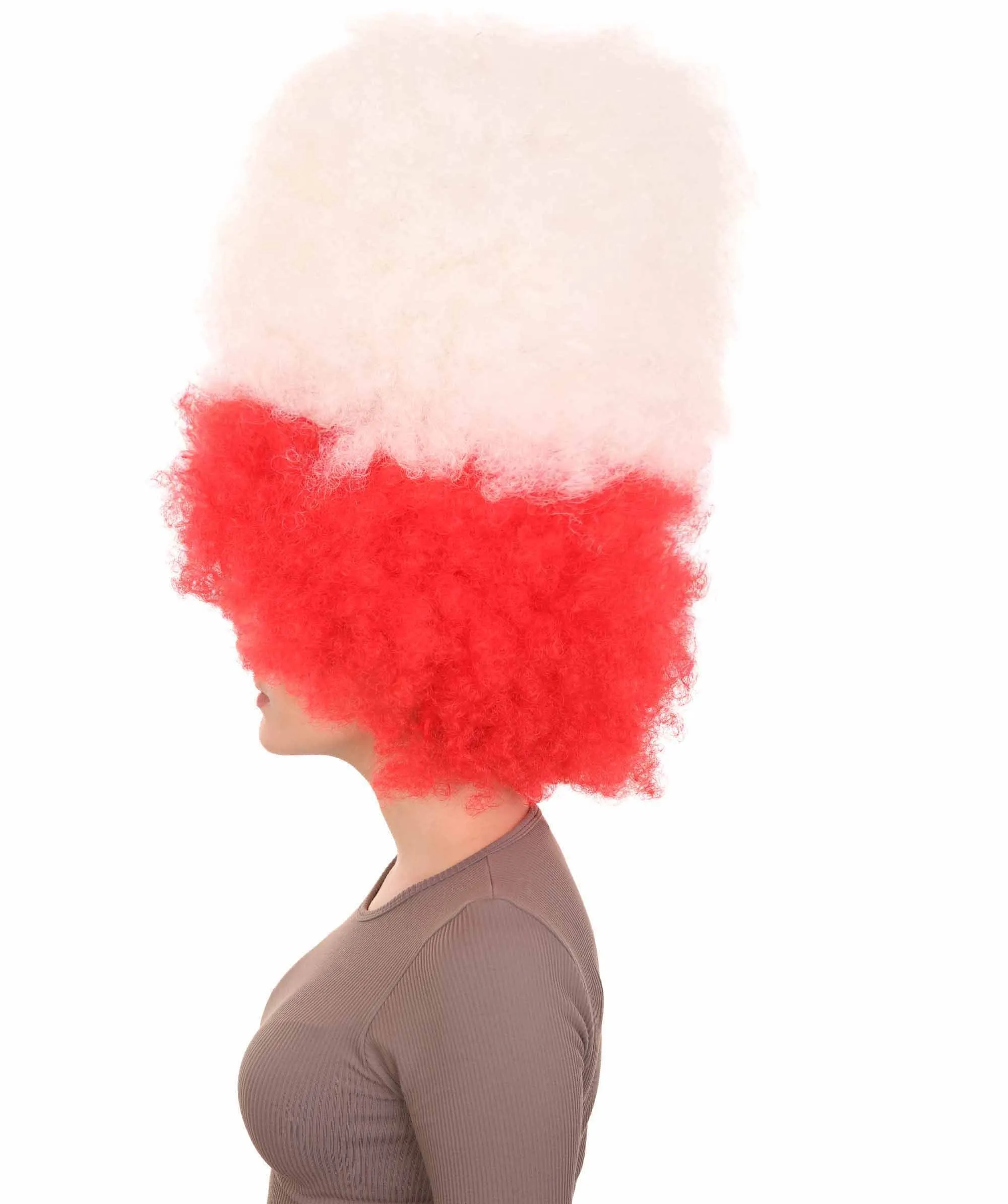 Patriote Flag Sport Party Jumbo Afro Wig | Premium Breathable Capless Cap