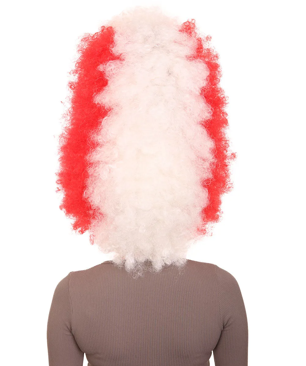 Patriote Flag Sport Party Jumbo Afro Wig | Premium Breathable Capless Cap