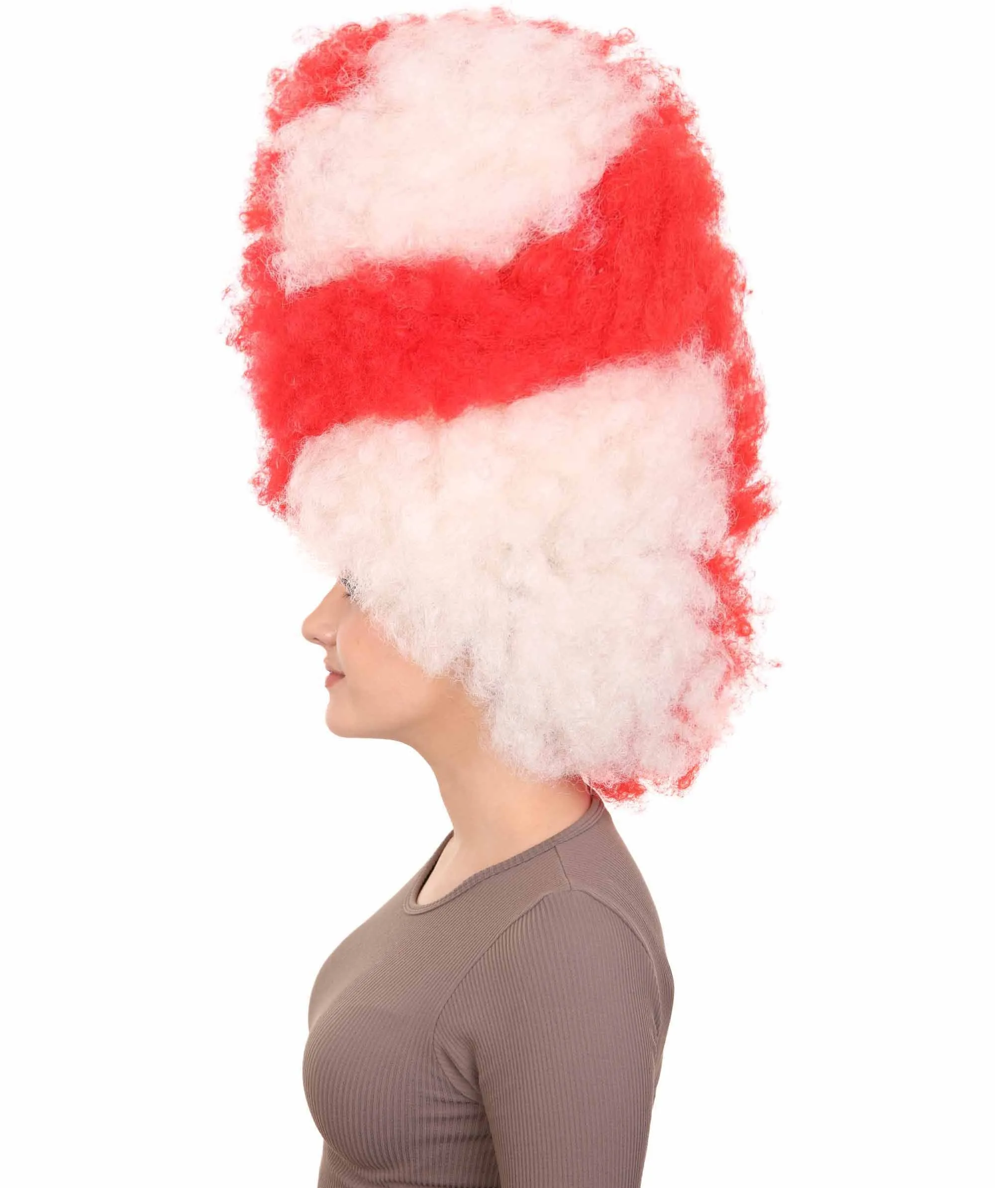 Patriote Flag Sport Party Jumbo Afro Wig | Premium Breathable Capless Cap