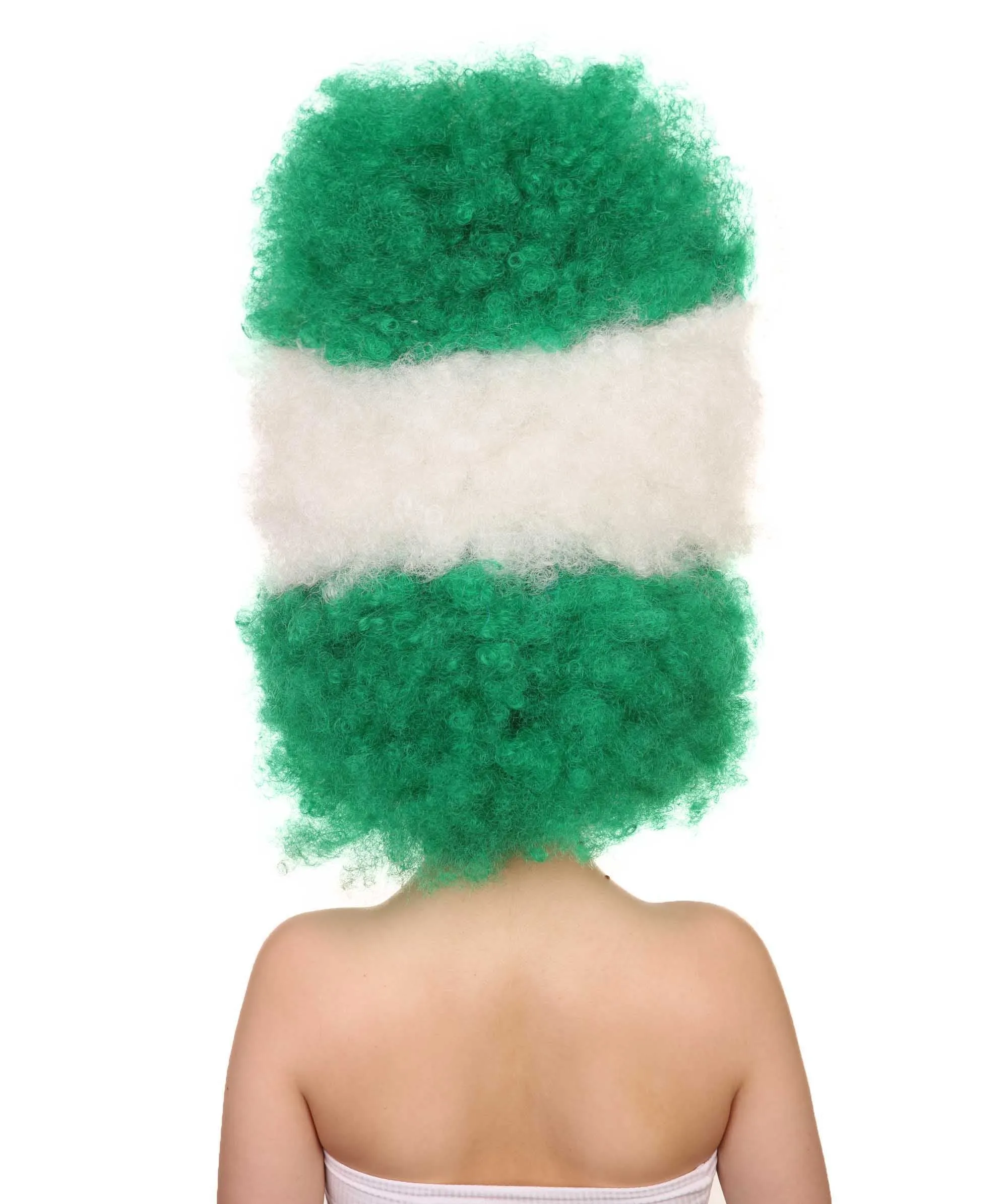 Patriote Flag Sport Party Jumbo Afro Wig | Premium Breathable Capless Cap