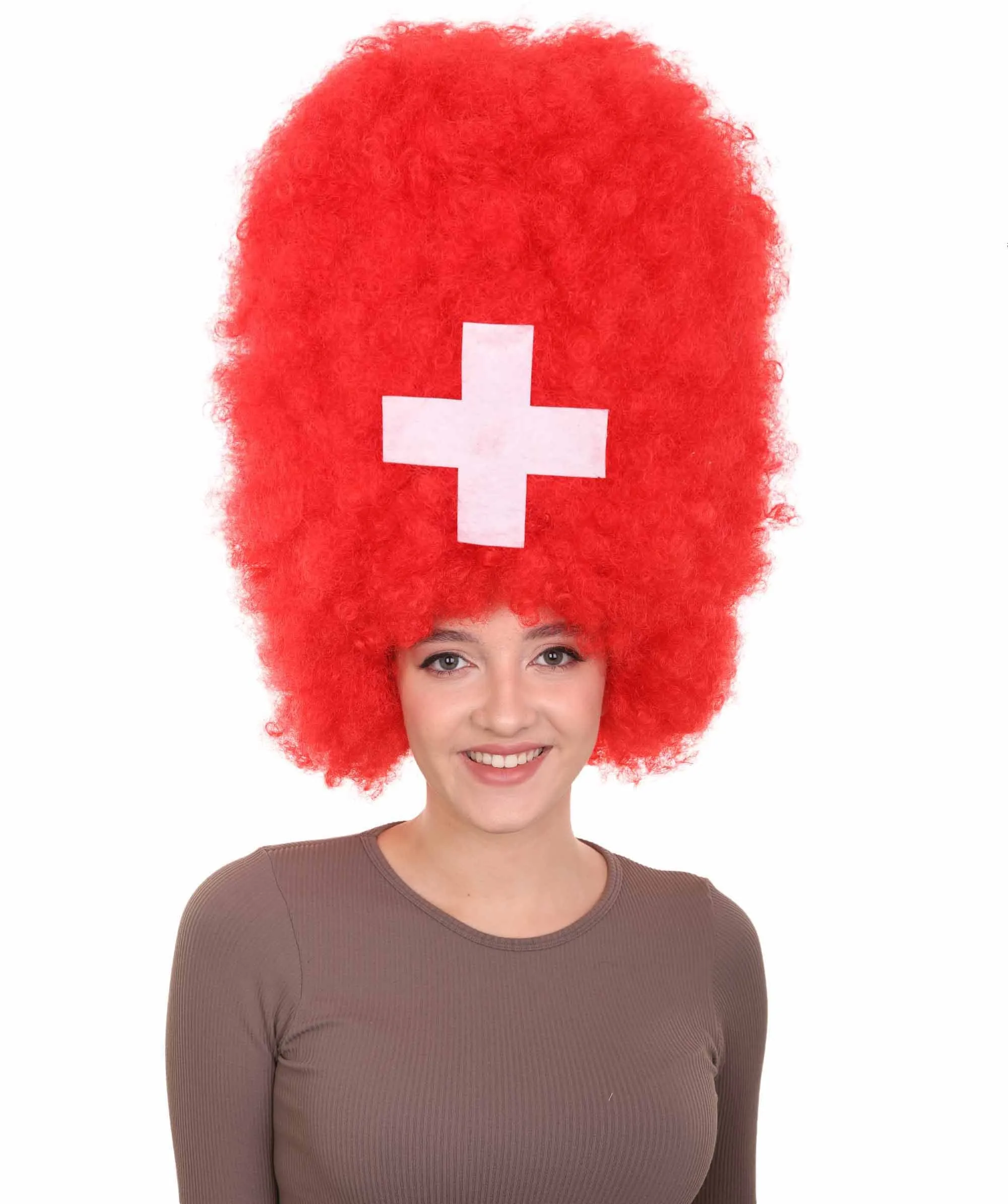 Patriote Flag Sport Party Jumbo Afro Wig | Premium Breathable Capless Cap