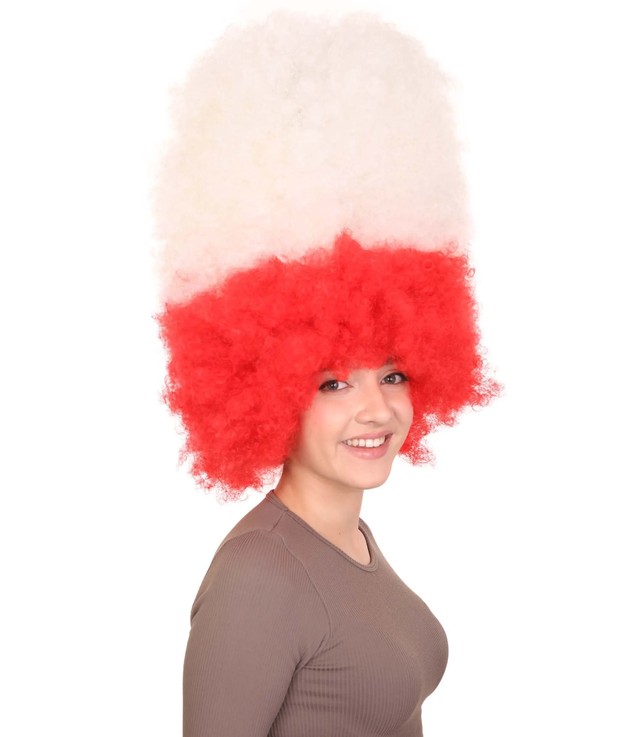 Patriote Flag Sport Party Jumbo Afro Wig | Premium Breathable Capless Cap