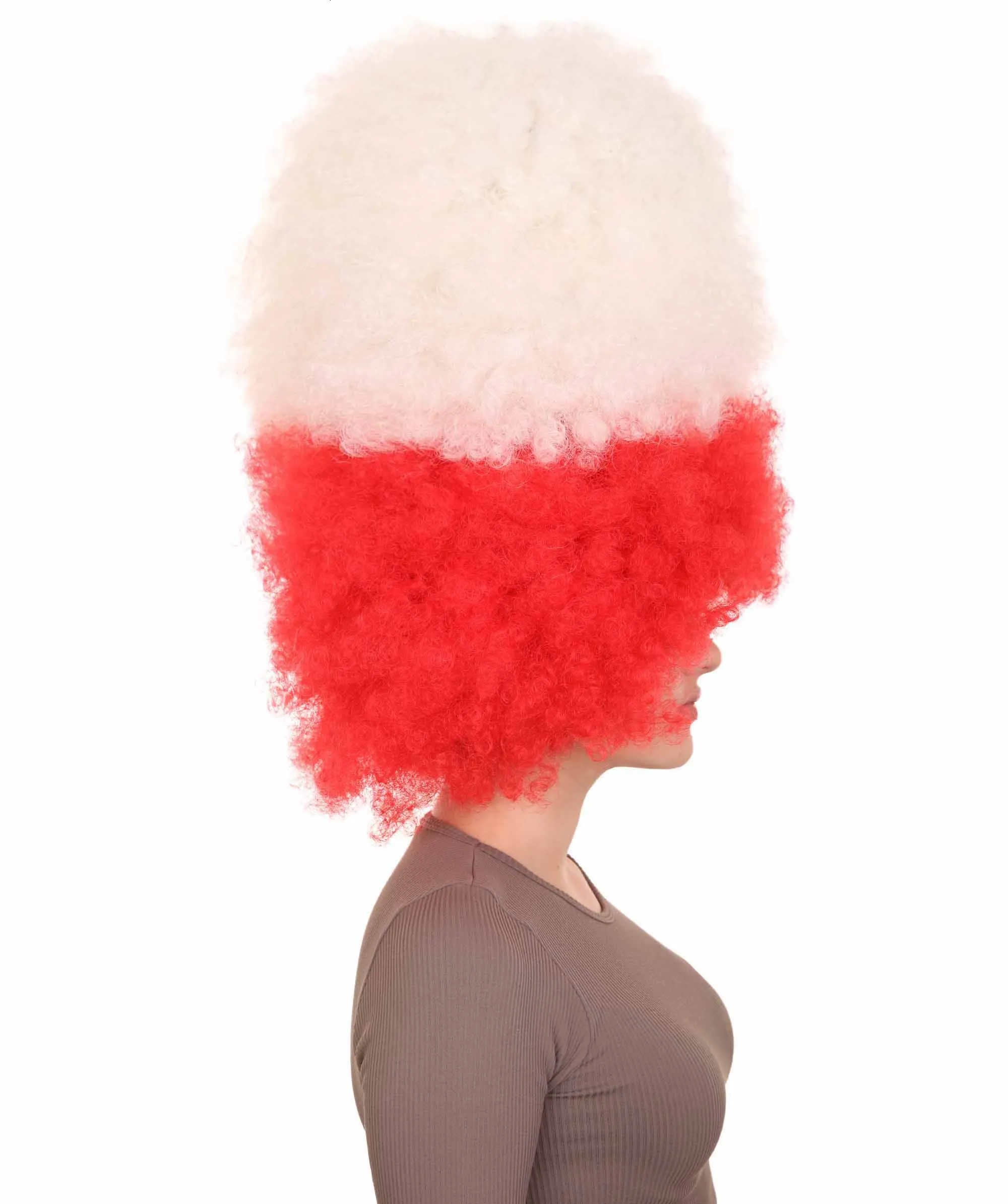 Patriote Flag Sport Party Jumbo Afro Wig | Premium Breathable Capless Cap