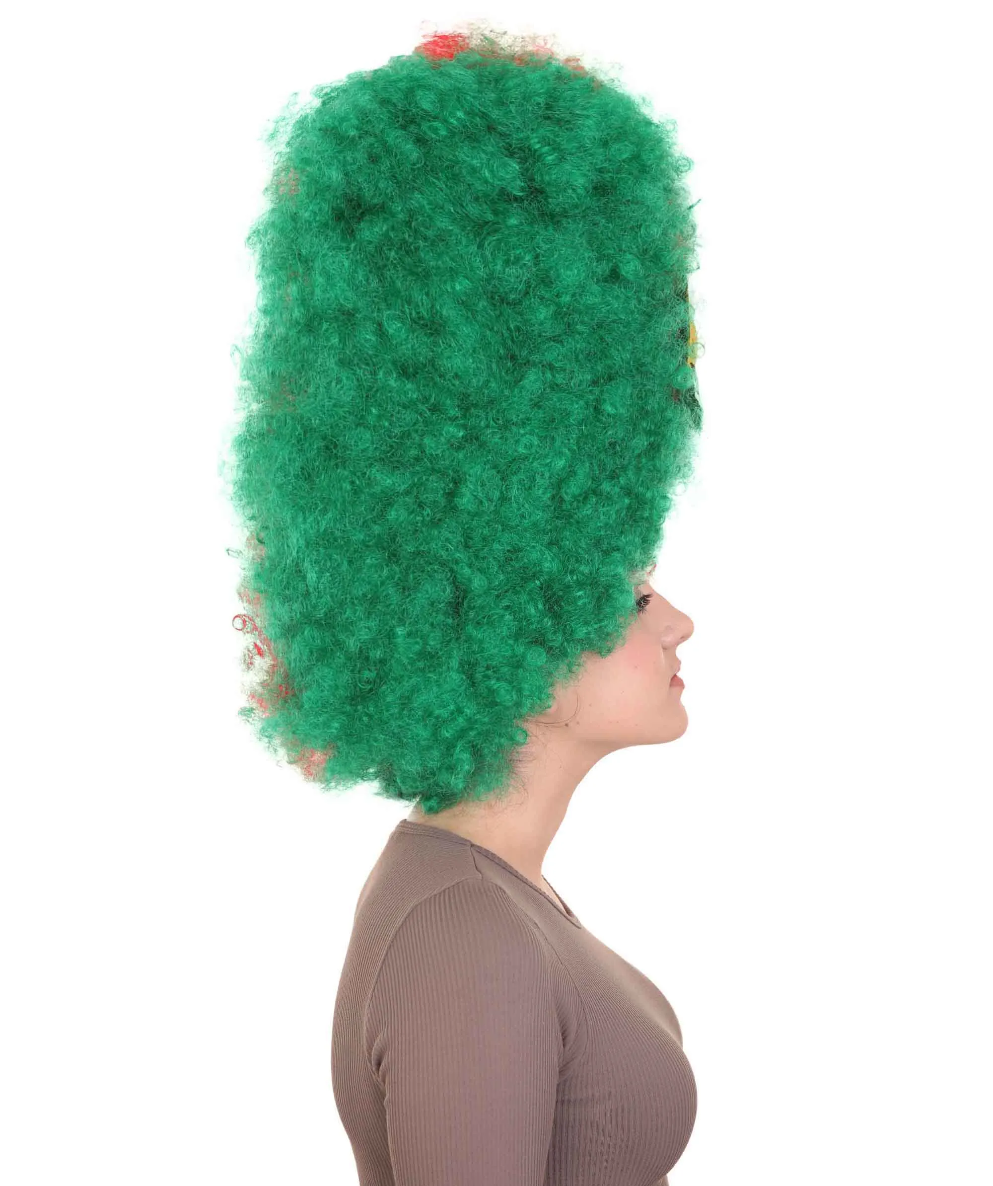 Patriote Flag Sport Party Jumbo Afro Wig | Premium Breathable Capless Cap