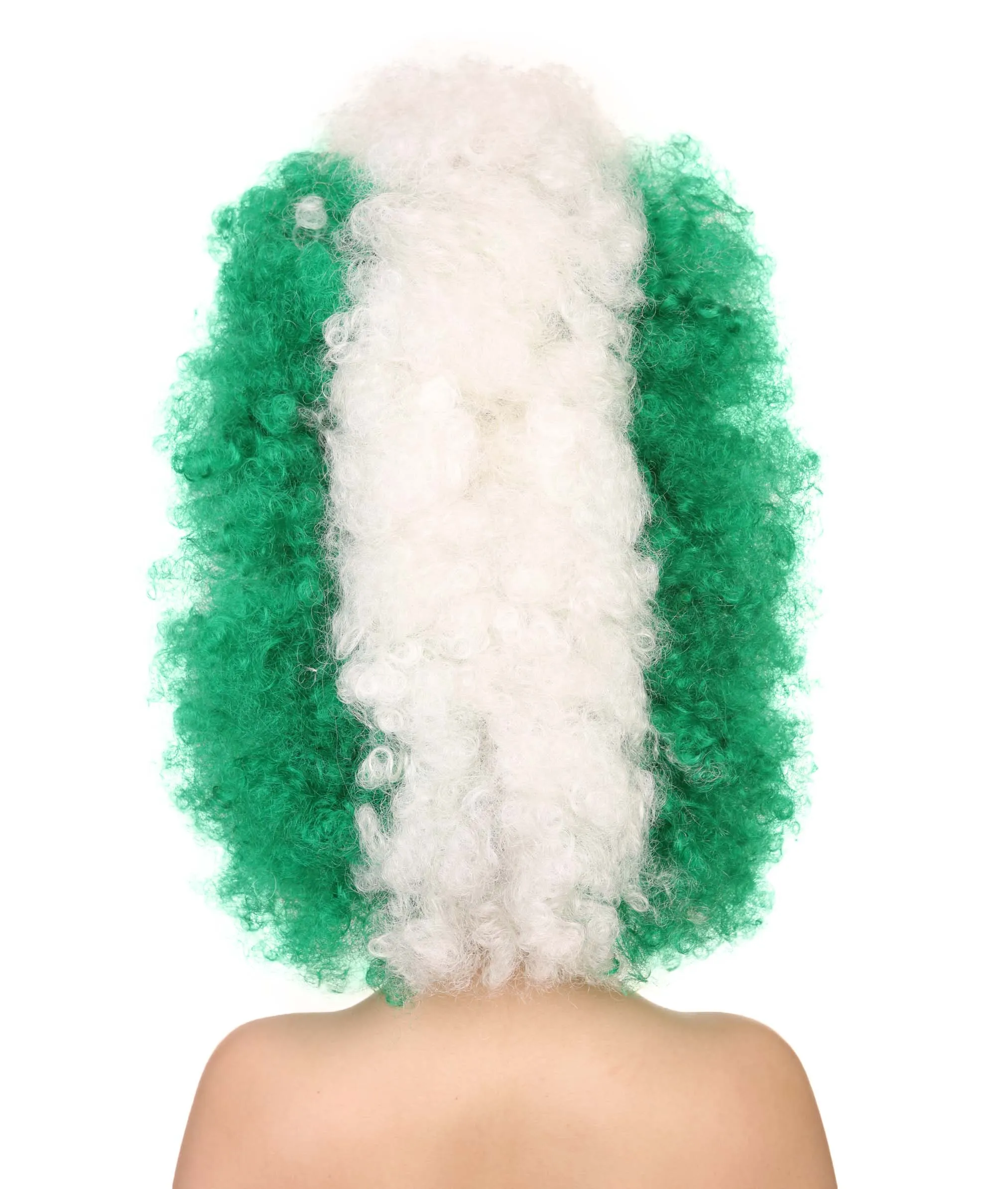 Patriote Flag Sport Party Jumbo Afro Wig | Premium Breathable Capless Cap