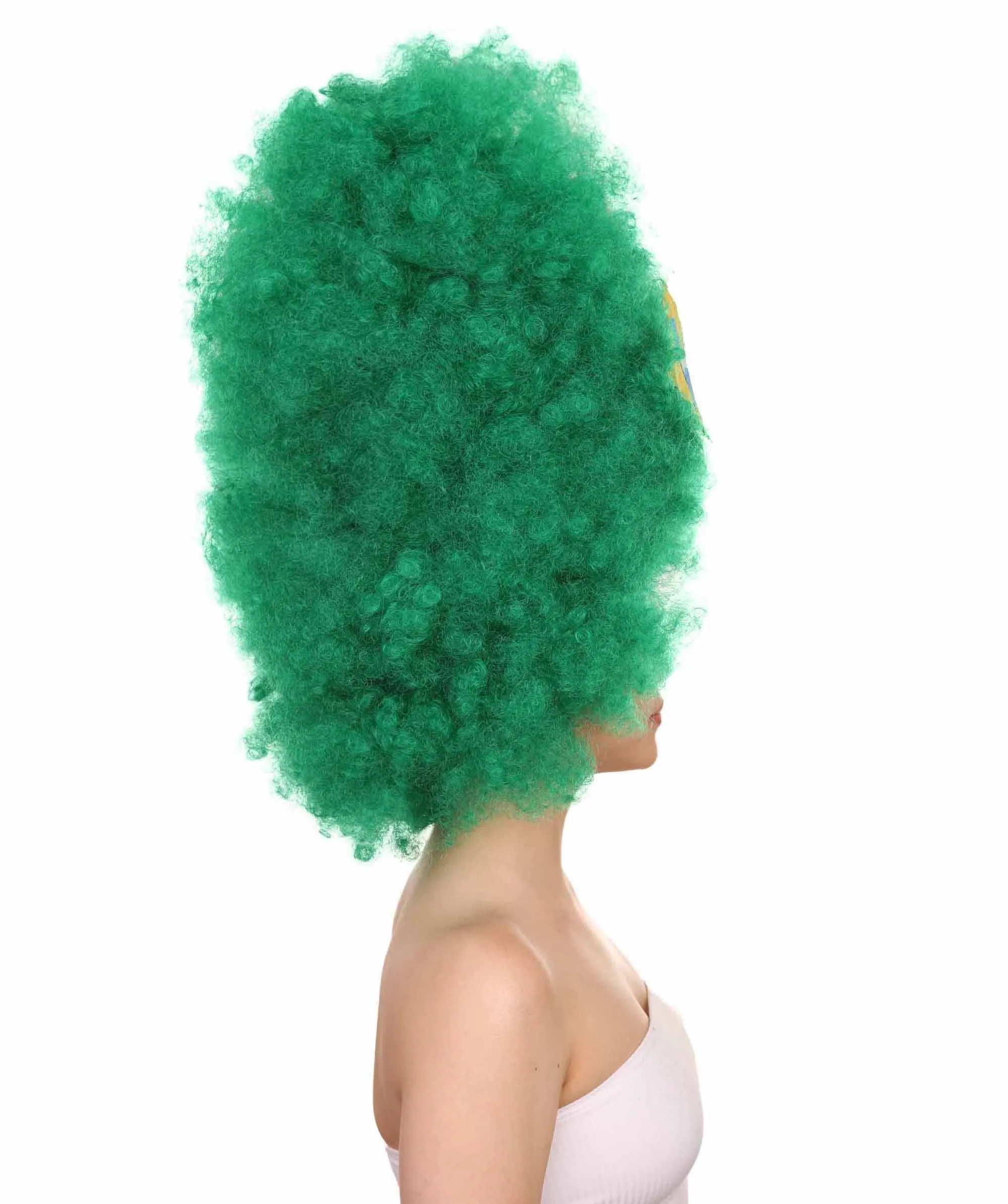 Patriote Flag Sport Party Jumbo Afro Wig | Premium Breathable Capless Cap