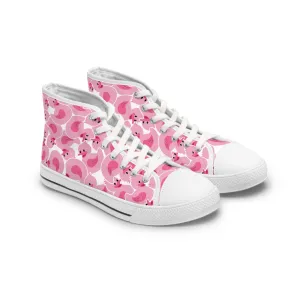 Pink Rubber Duck Women's High Top Sneakers