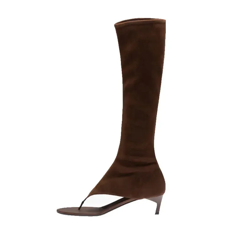 Pre Order:  Clip Toe Stiletto High Boots