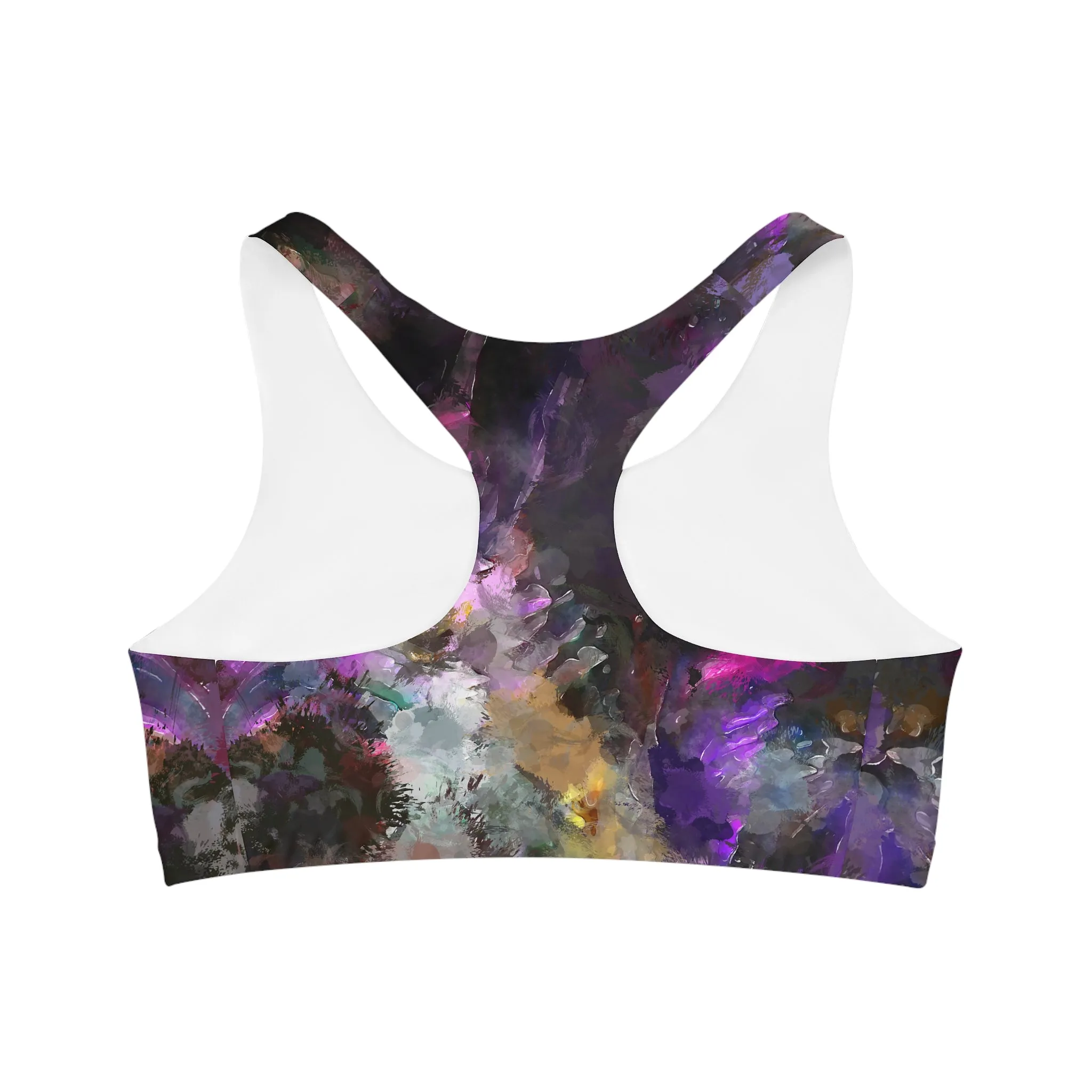 Purple Painting - Inovax Seamless Sports Bra