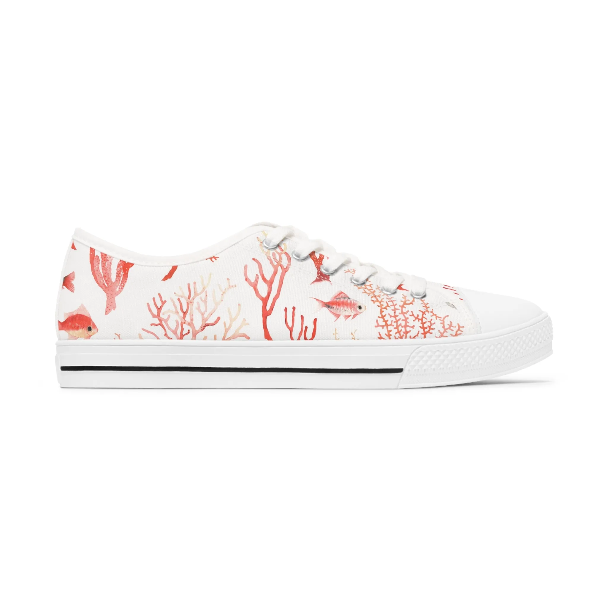 Red Corals Women's Low Top Sneakers