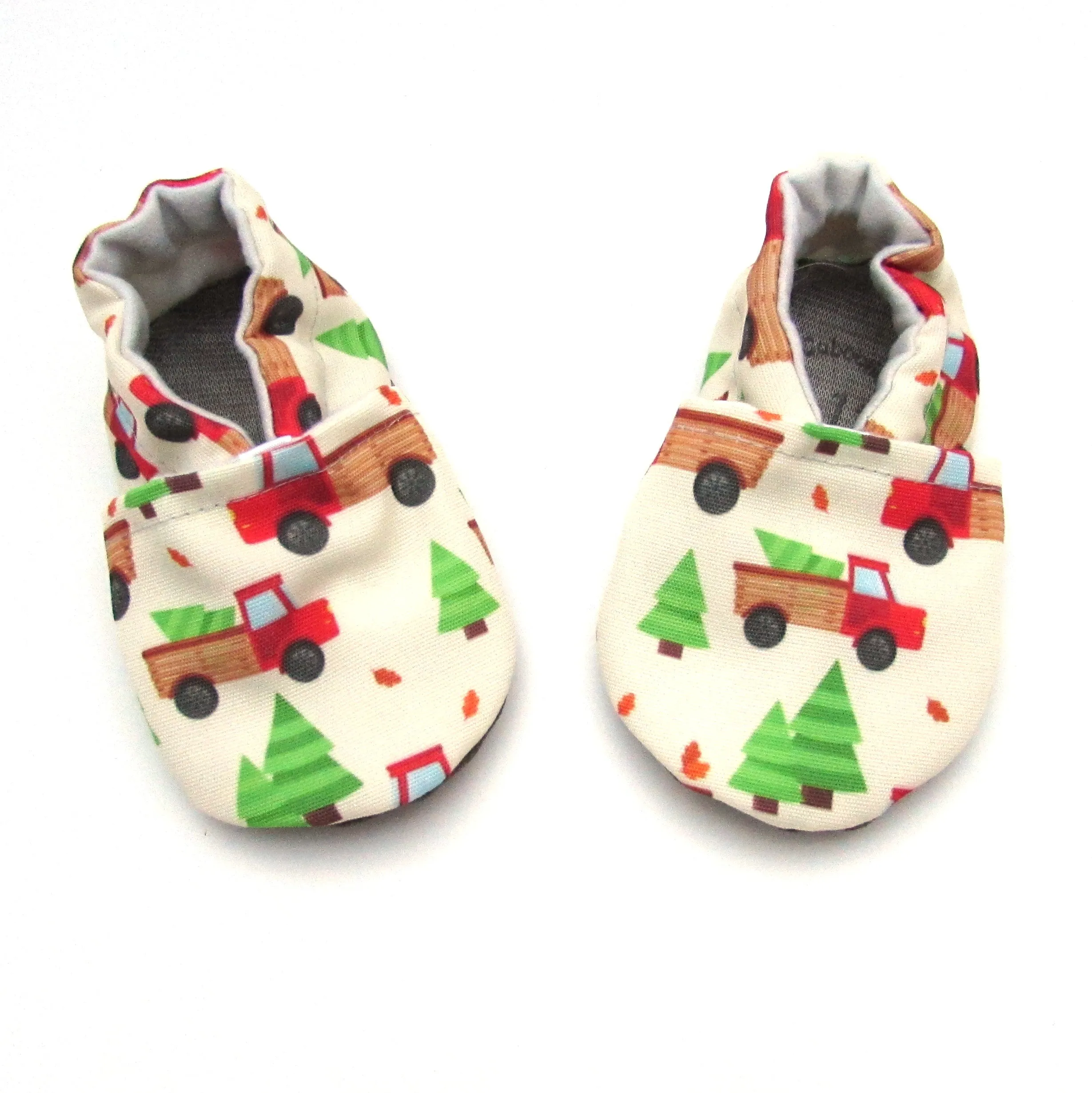 Red Trucks Eco-Canvas Baby Shoes