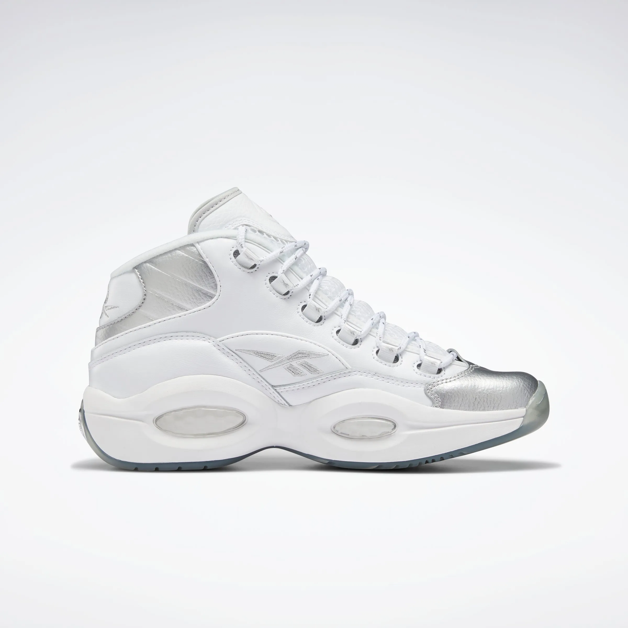 Reebok Footwear Men Question Mid Shoes Ftwwht/Ftwwht/Silvmt