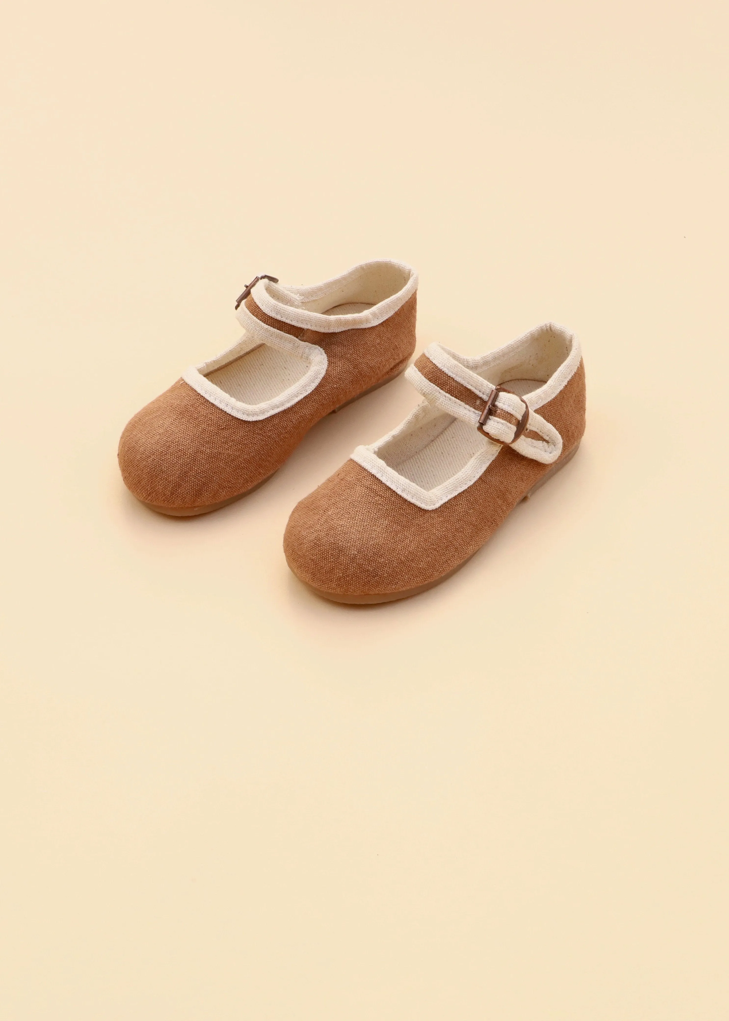 Rust & Natural Trim | Child's Mary Jane