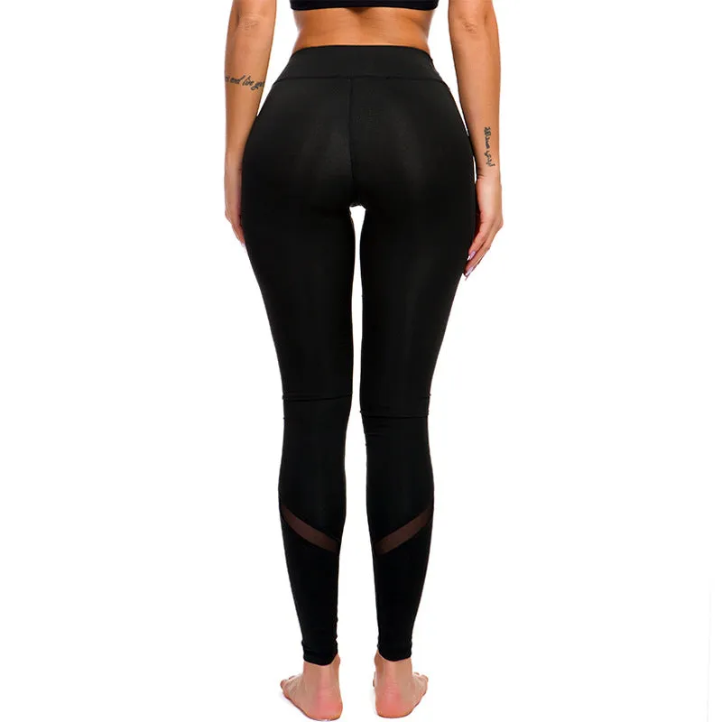 SA322 - High Waist Mesh Yoga Pants