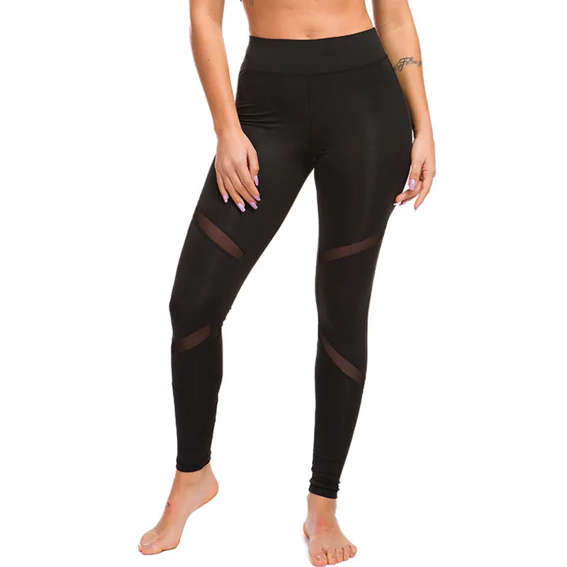 SA322 - High Waist Mesh Yoga Pants