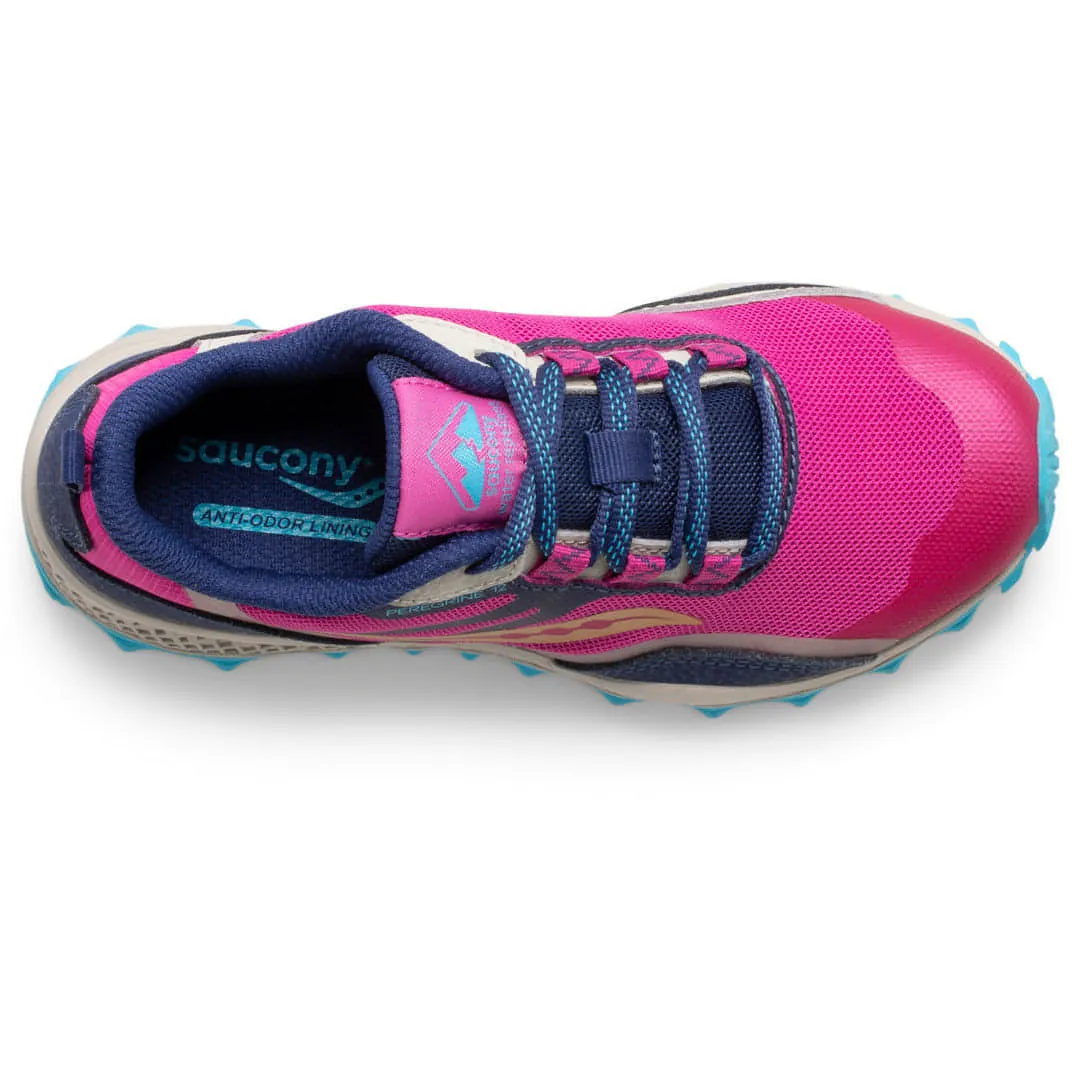 Saucony Peregrine 12 Shield Junior Trail Running Shoes - Pink