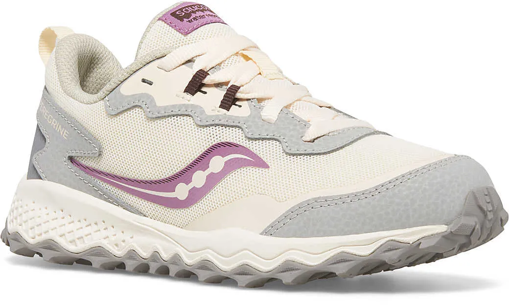 Saucony Peregrine KDZ Junior Trail Running Shoes - Cream