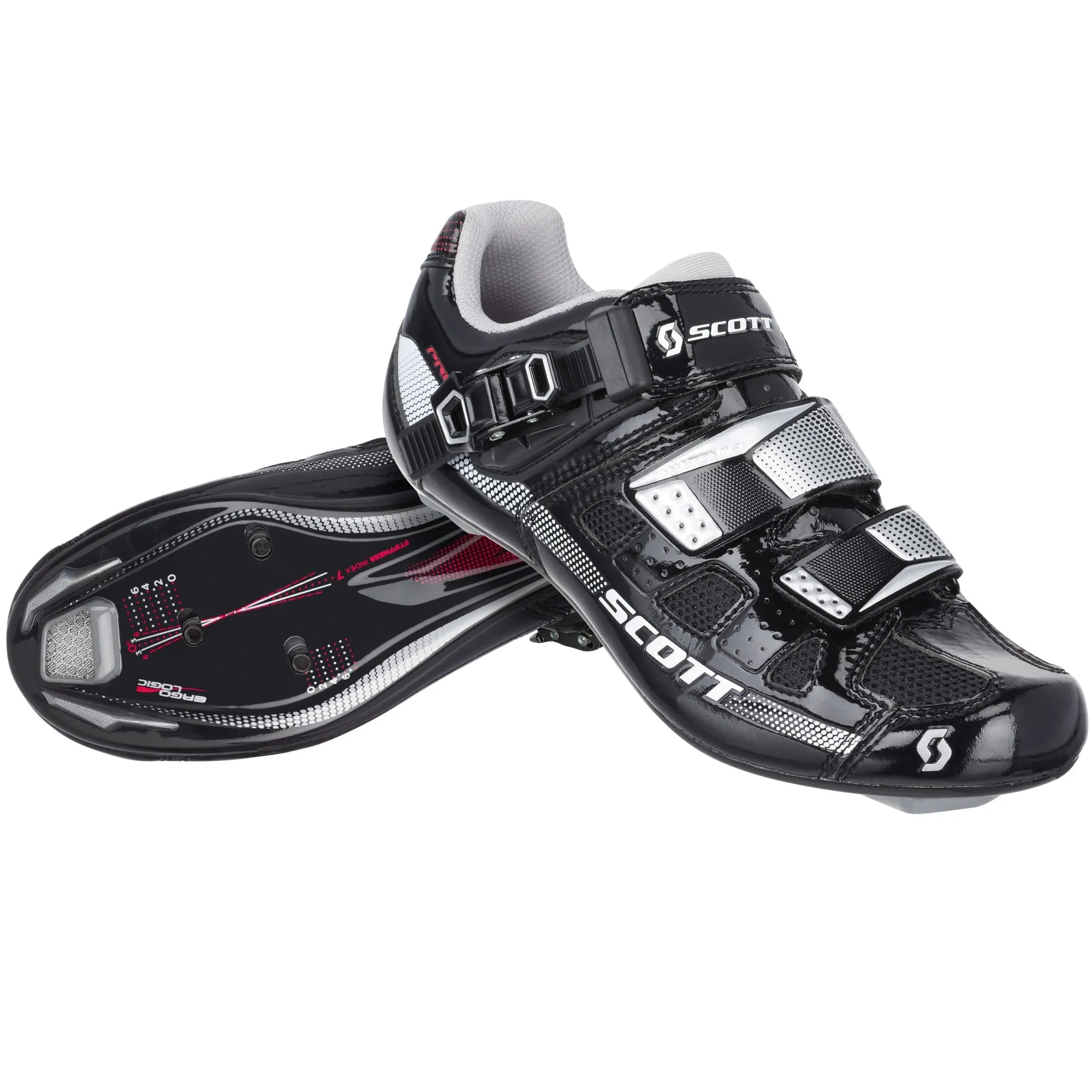 Scott Shoe Road Pro Lady Black/White Gloss