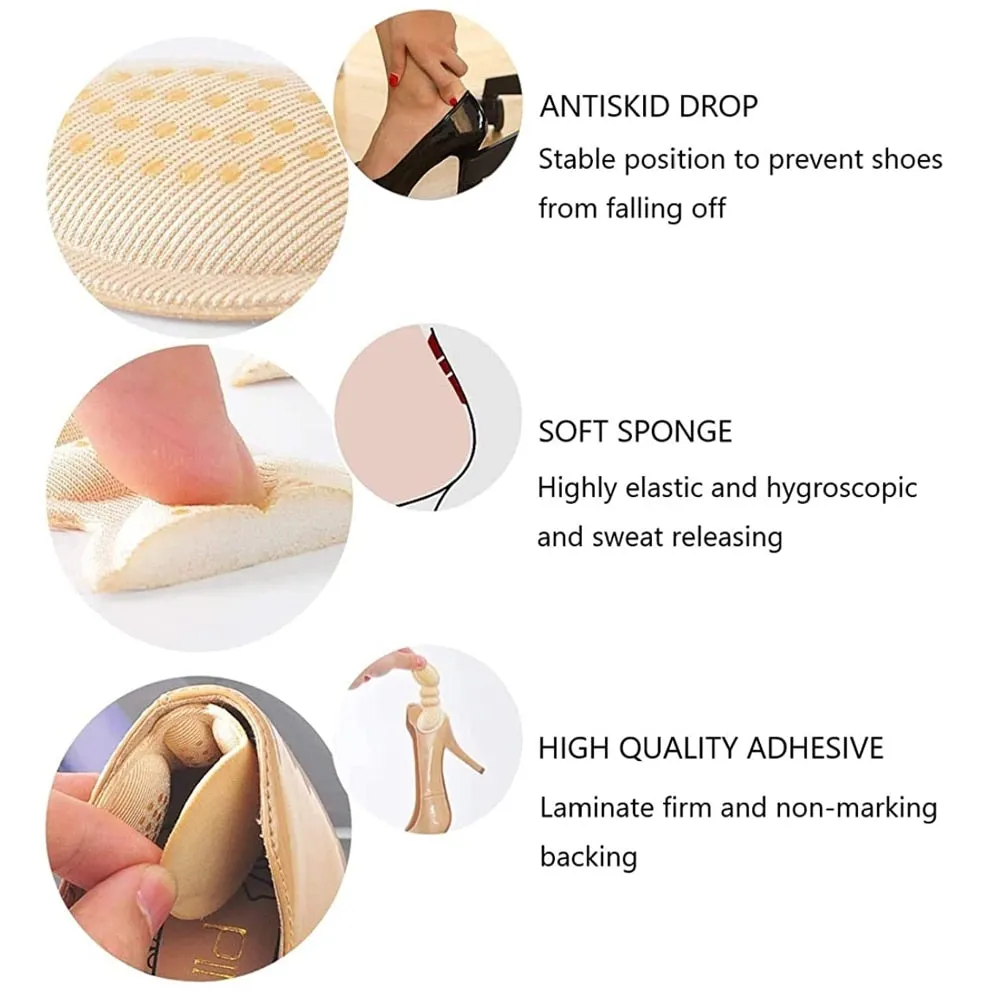 Self-Adhesive Stylish Silicone Heel Protection Pads for Women Shoes