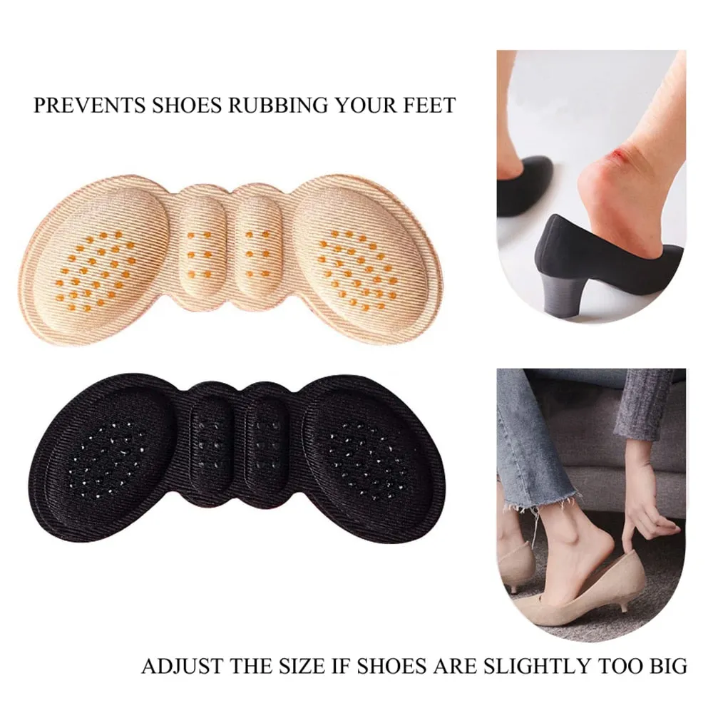 Self-Adhesive Stylish Silicone Heel Protection Pads for Women Shoes