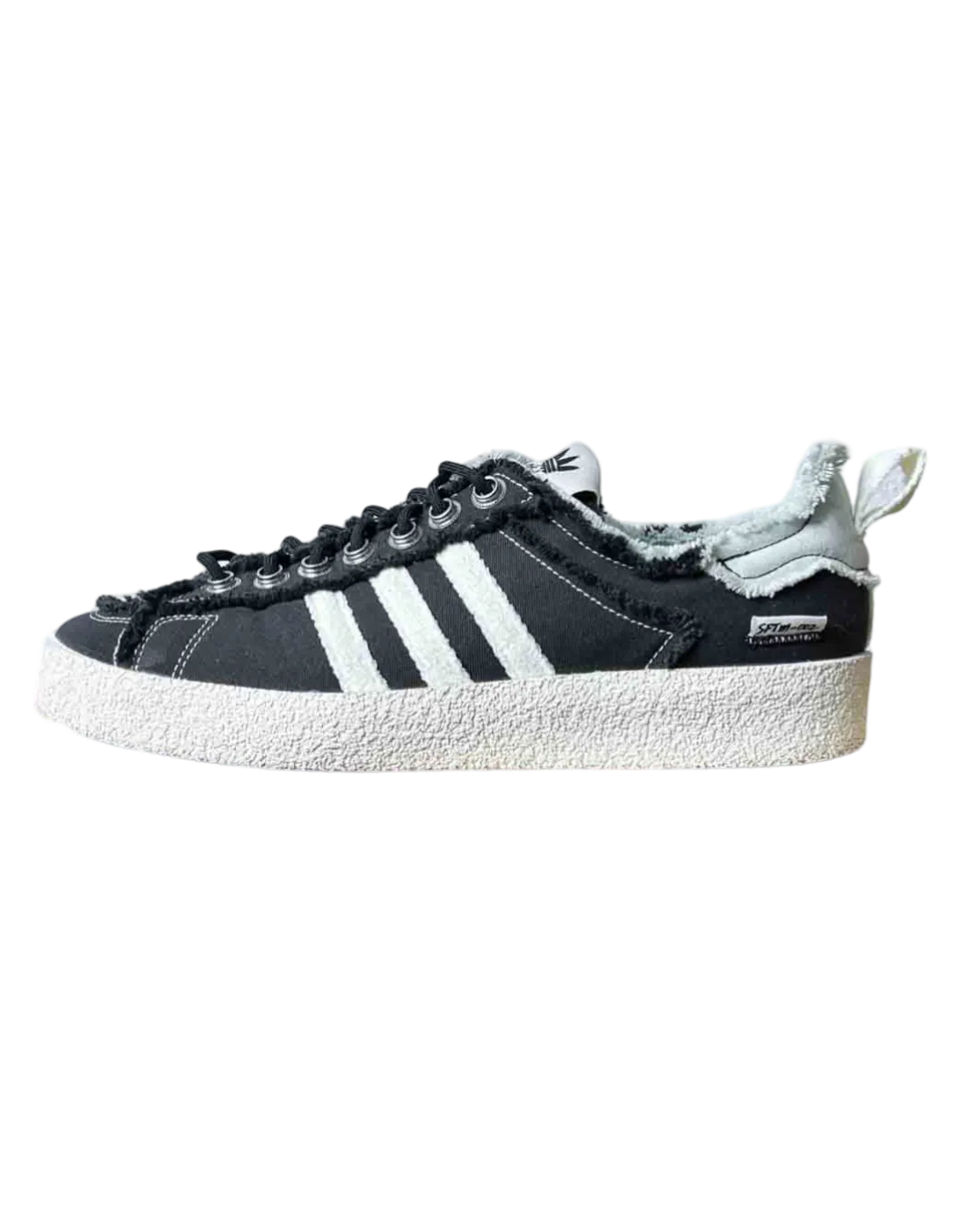 Size 45.5 | Adidas x SFTM Black White and Green Sneakers