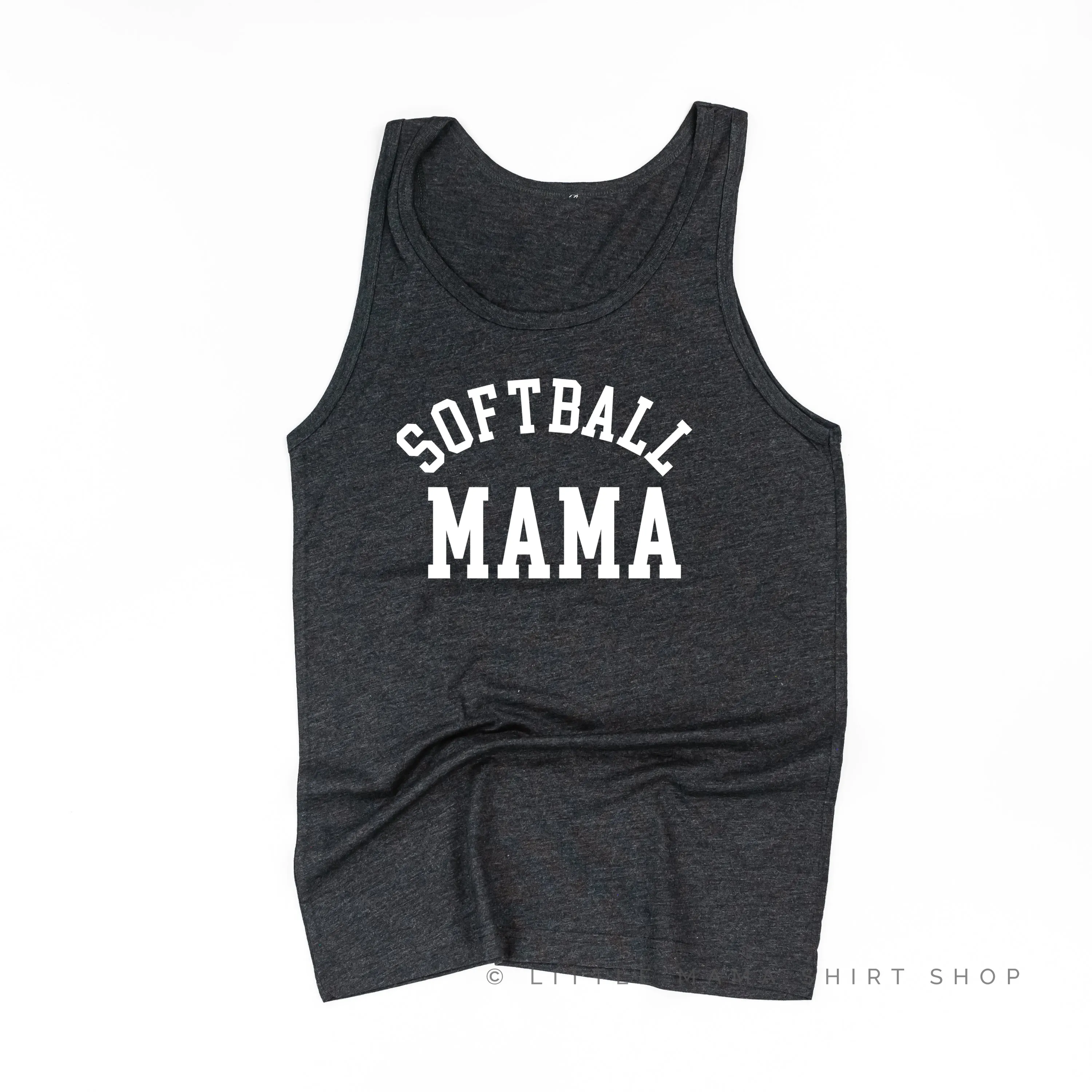 Softball Mama - Baseball Detail on Back - Unisex Jersey Tank