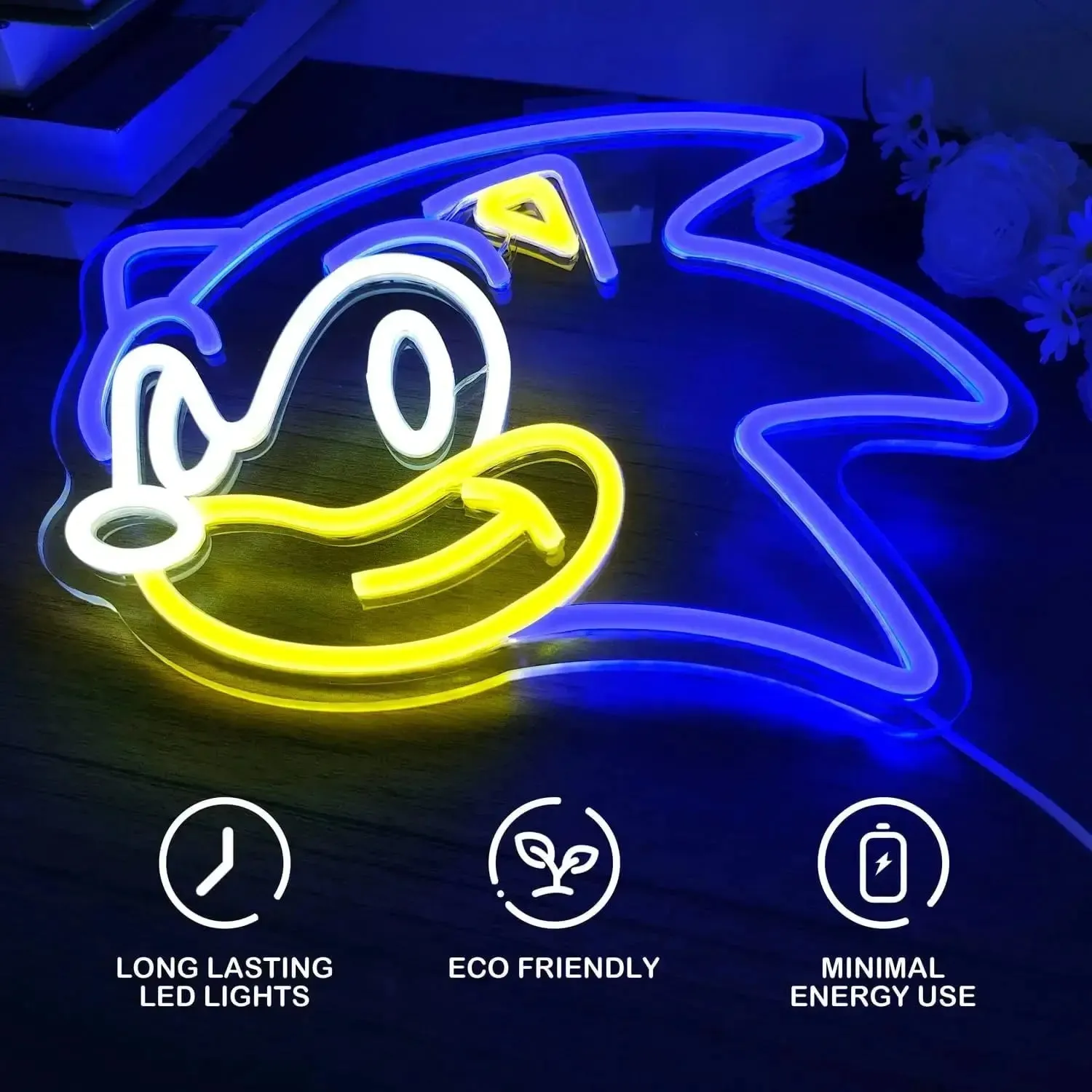 Sonic Game Room Neon Sign