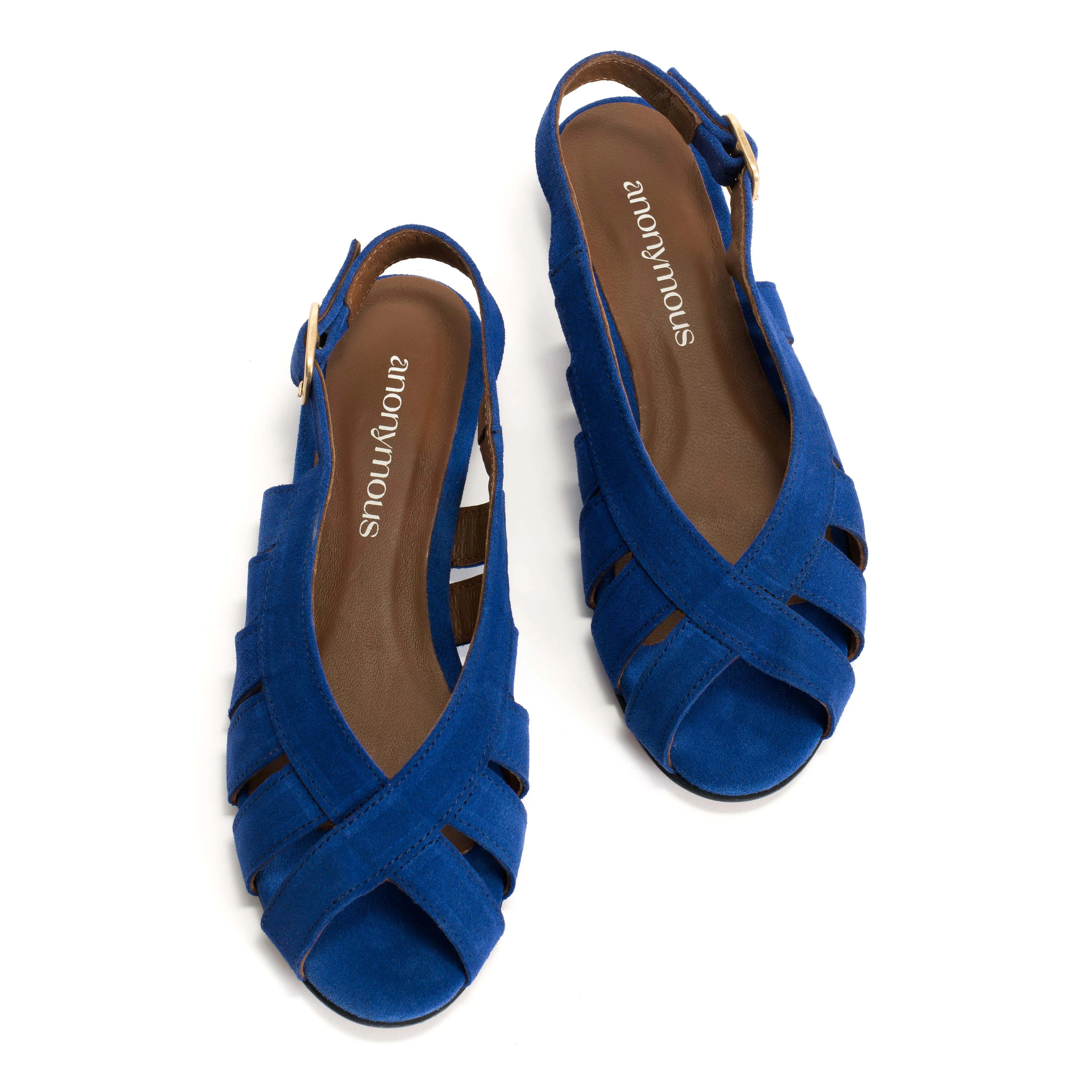 Sophie 20 Calf suede Electric blue