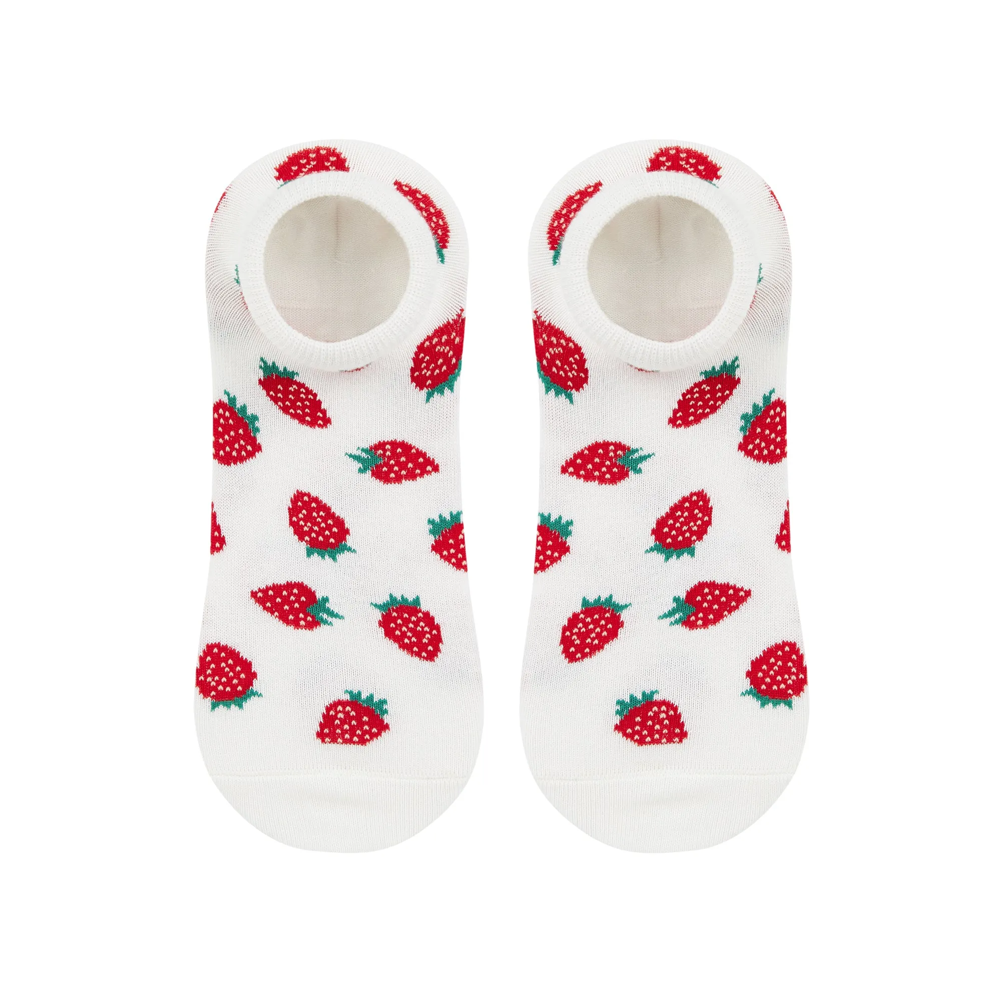 Strawberry Printed Ankle Socks