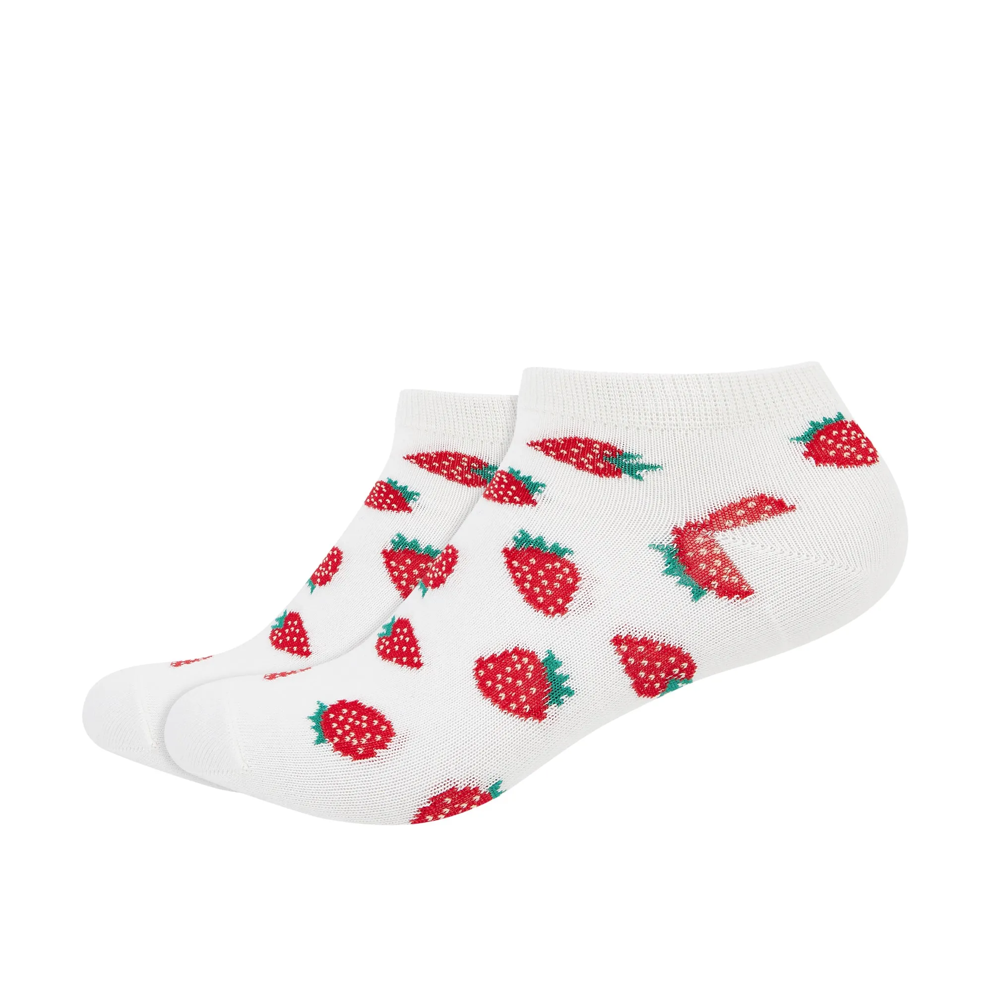 Strawberry Printed Ankle Socks