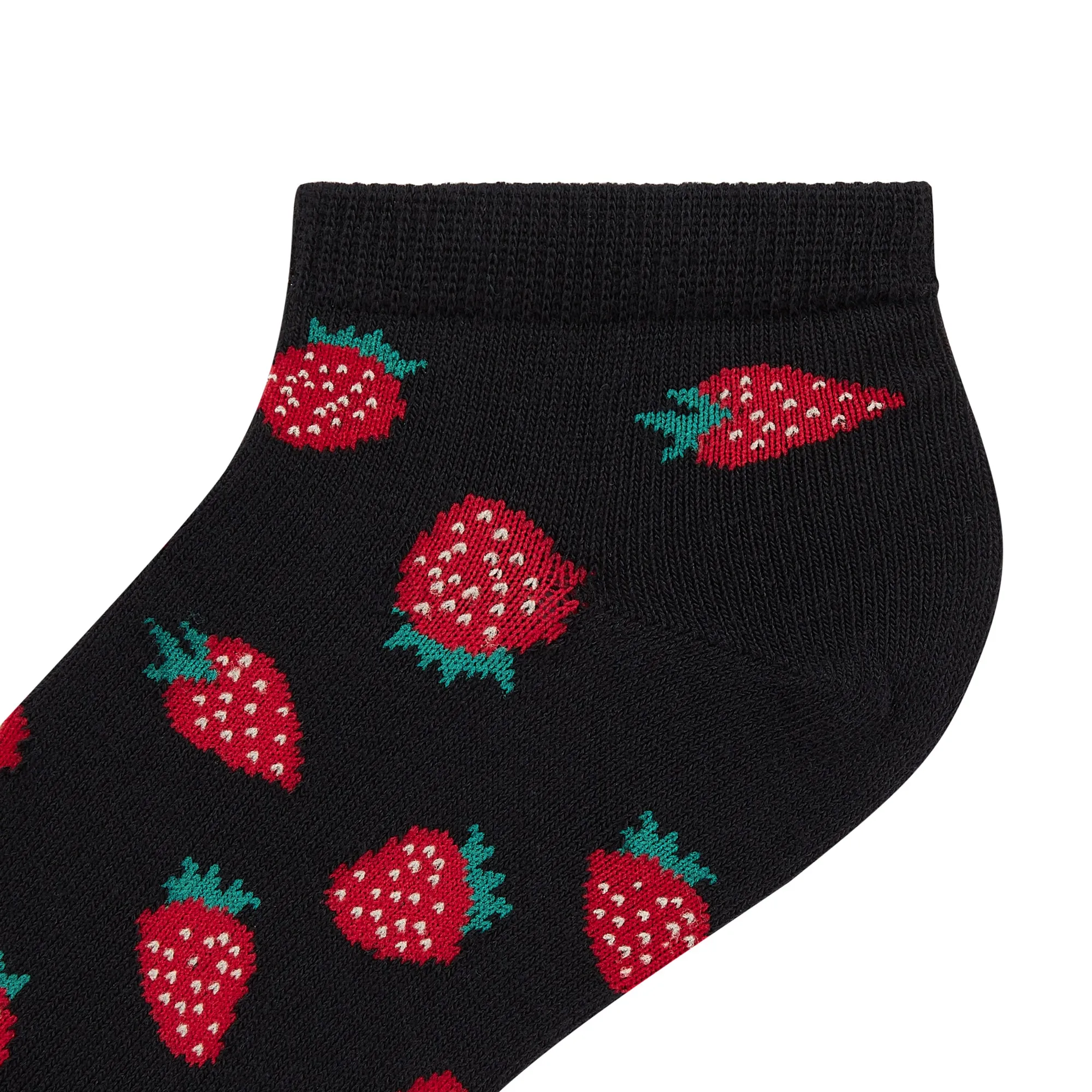 Strawberry Printed Ankle Socks