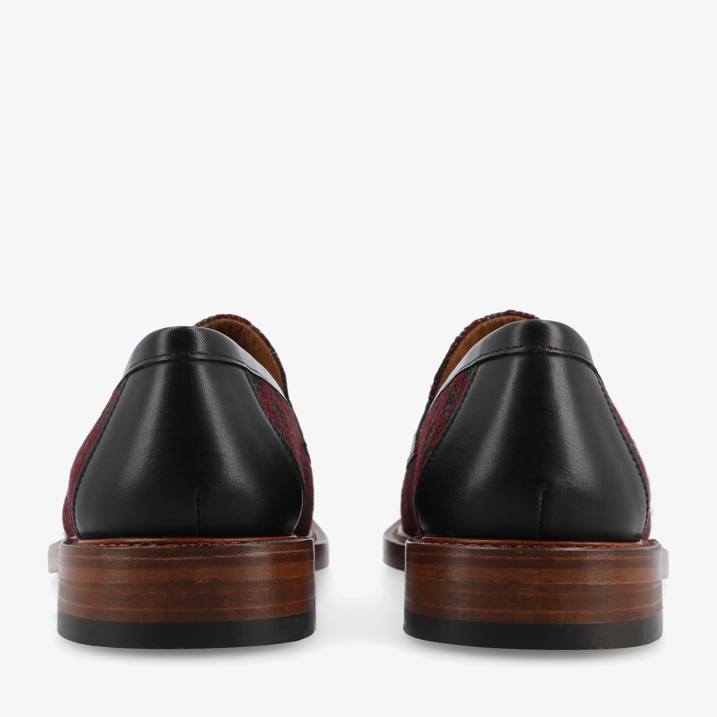 The Fitz Loafer in Maroon Check (Last Chance, Final Sale)