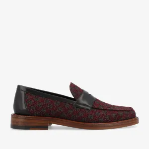 The Fitz Loafer in Maroon Check (Last Chance, Final Sale)