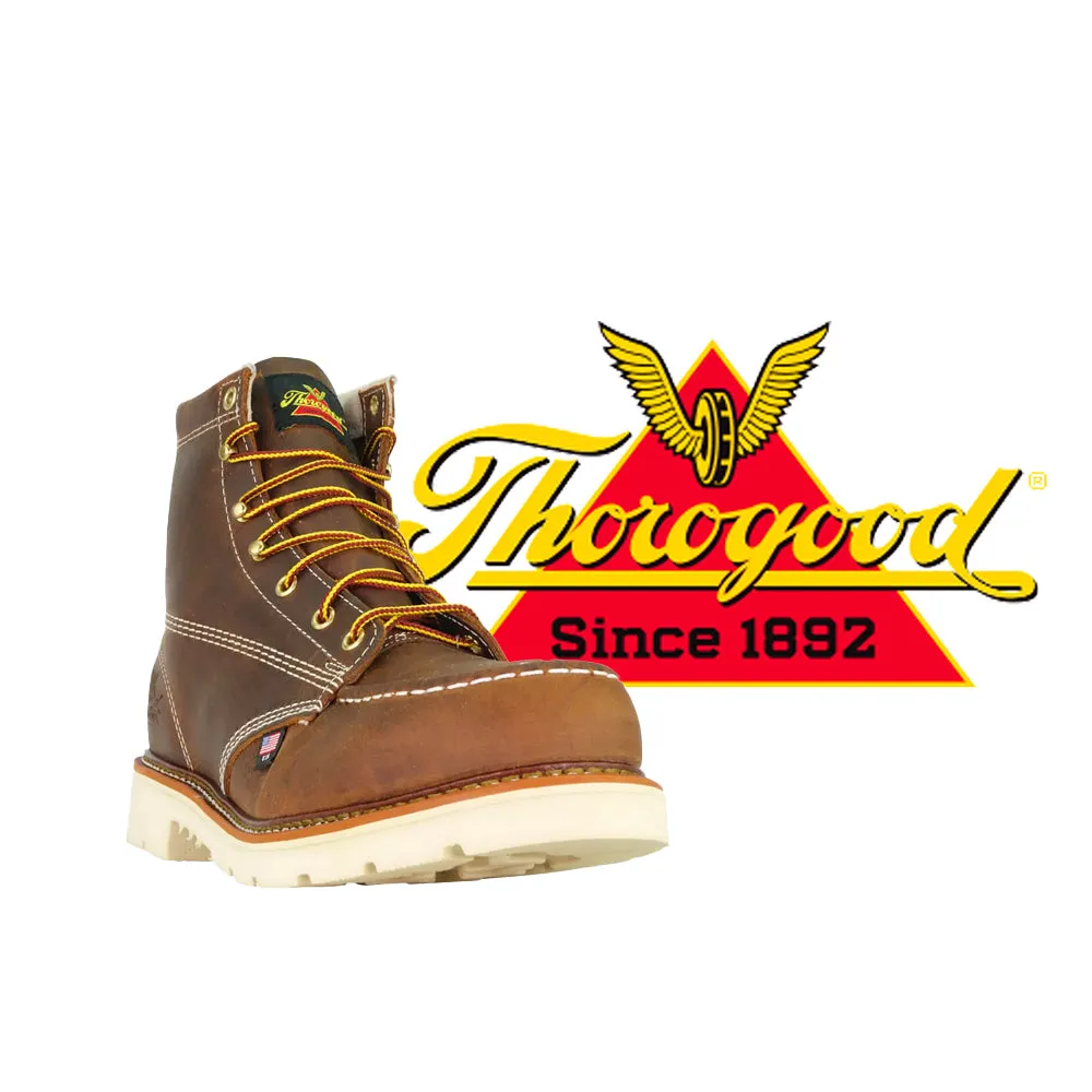 THOROGOOD Men's American Heritage – 6 Inch Trail Crazyhorse Safety Toe 804-4375